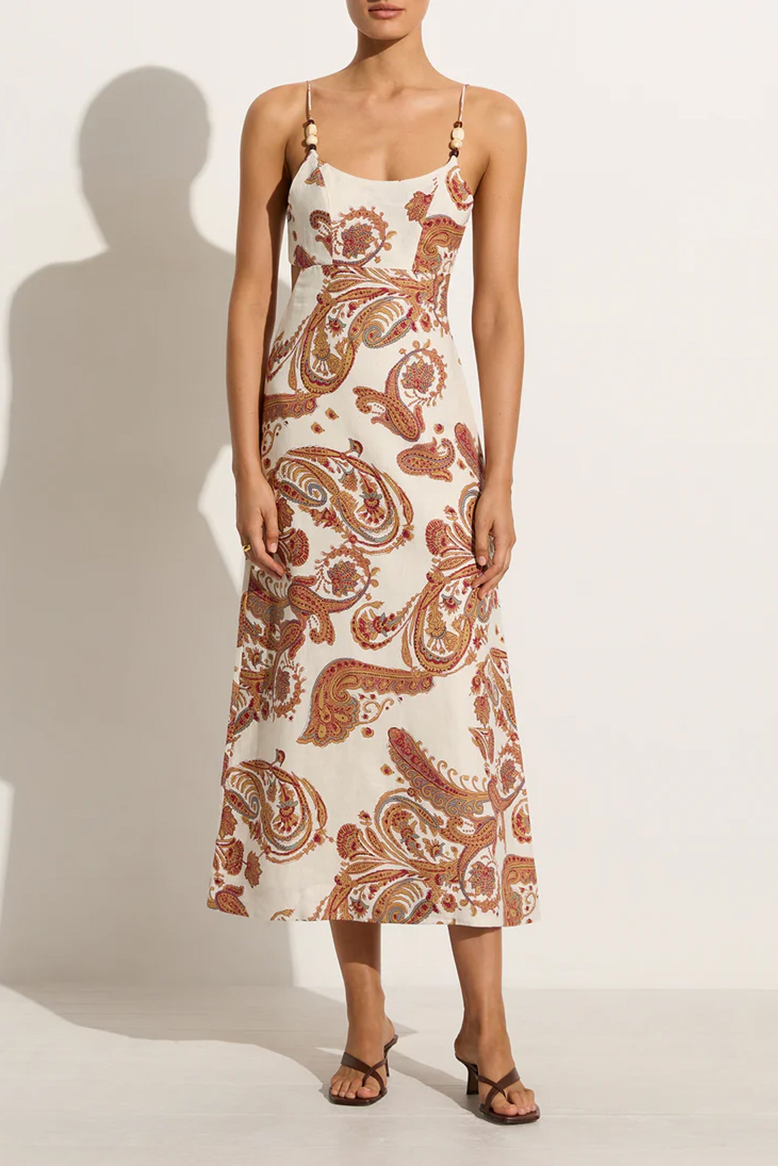 Faithfull The Brand Regina Midi Dress in Alessia Print available at The New Trend Australia. 