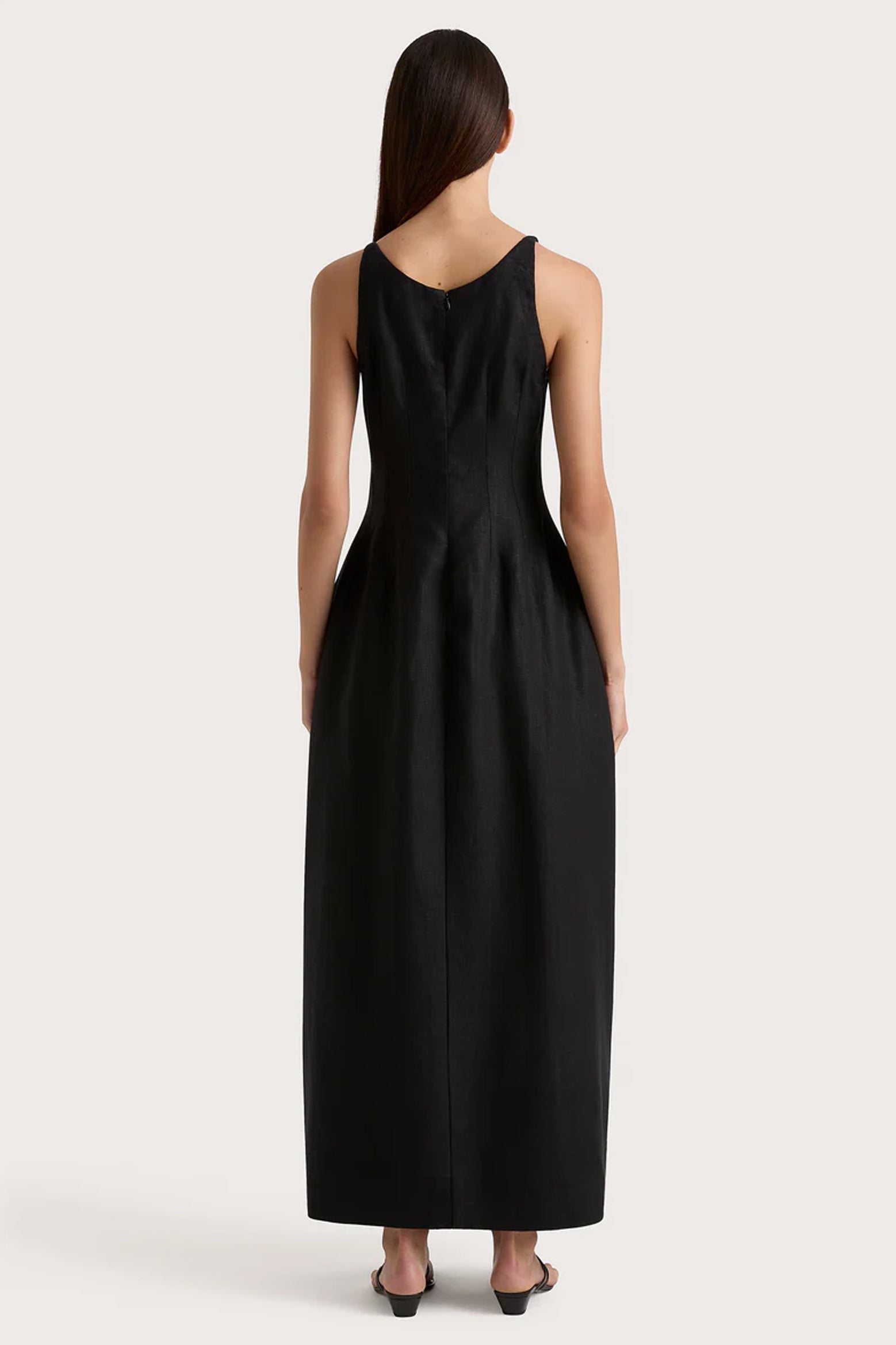 The Faithfull The Brand Sanne Midi Dress in Black available at The New Trend Australia