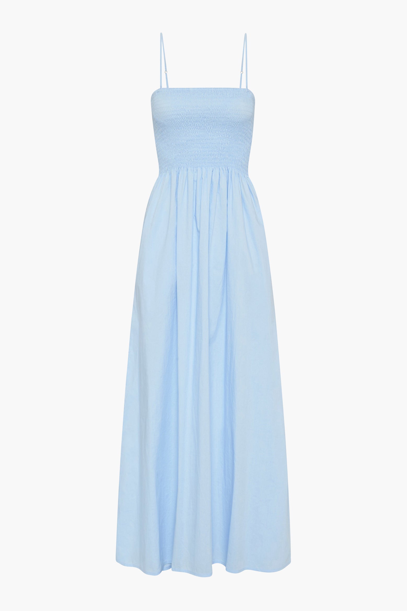 Faithfull The Brand Tergu Maxi Dress in Cornflower Blue available at The New Trend