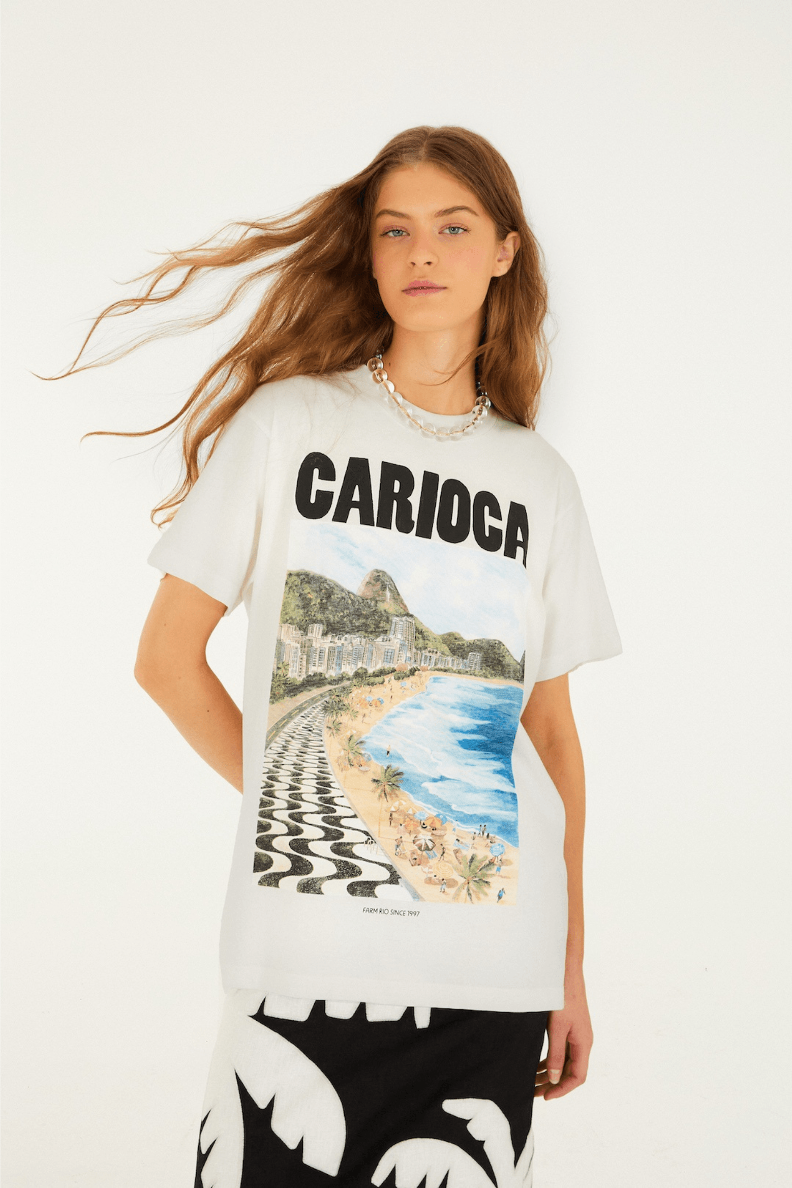 FARM RIO LANDSCAPE CARIOCA RELAXED T-SHIRT | THE NEW TREND