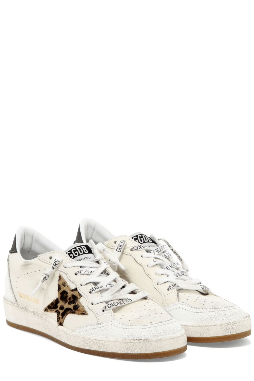 BALL STAR SNEAKER WHITE BEIGE BROWN BLACK LEO BLACK EU 39