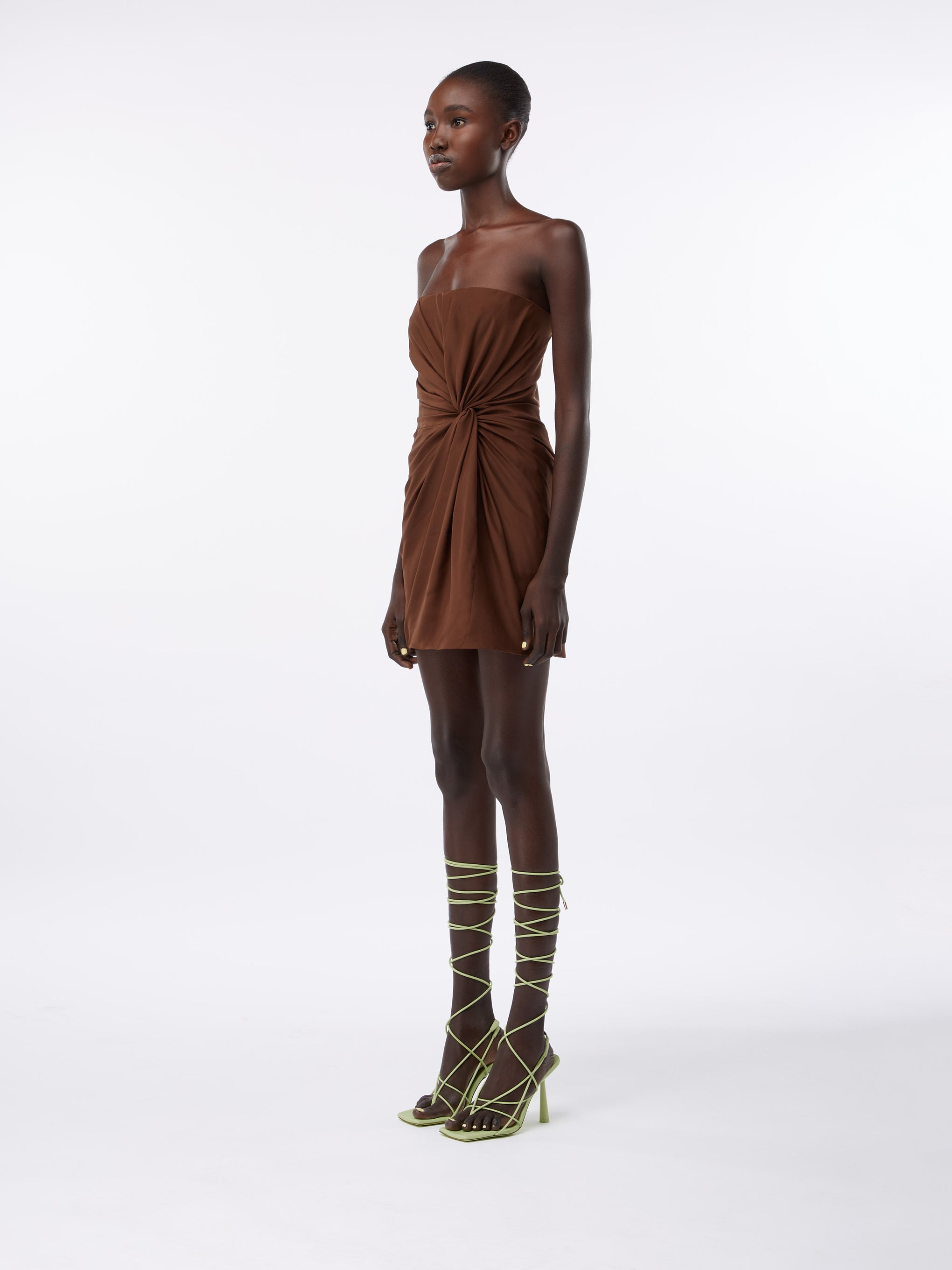Gauge81 Hirata Mini Dress in Chocolate available at TNT The New Trend Australia