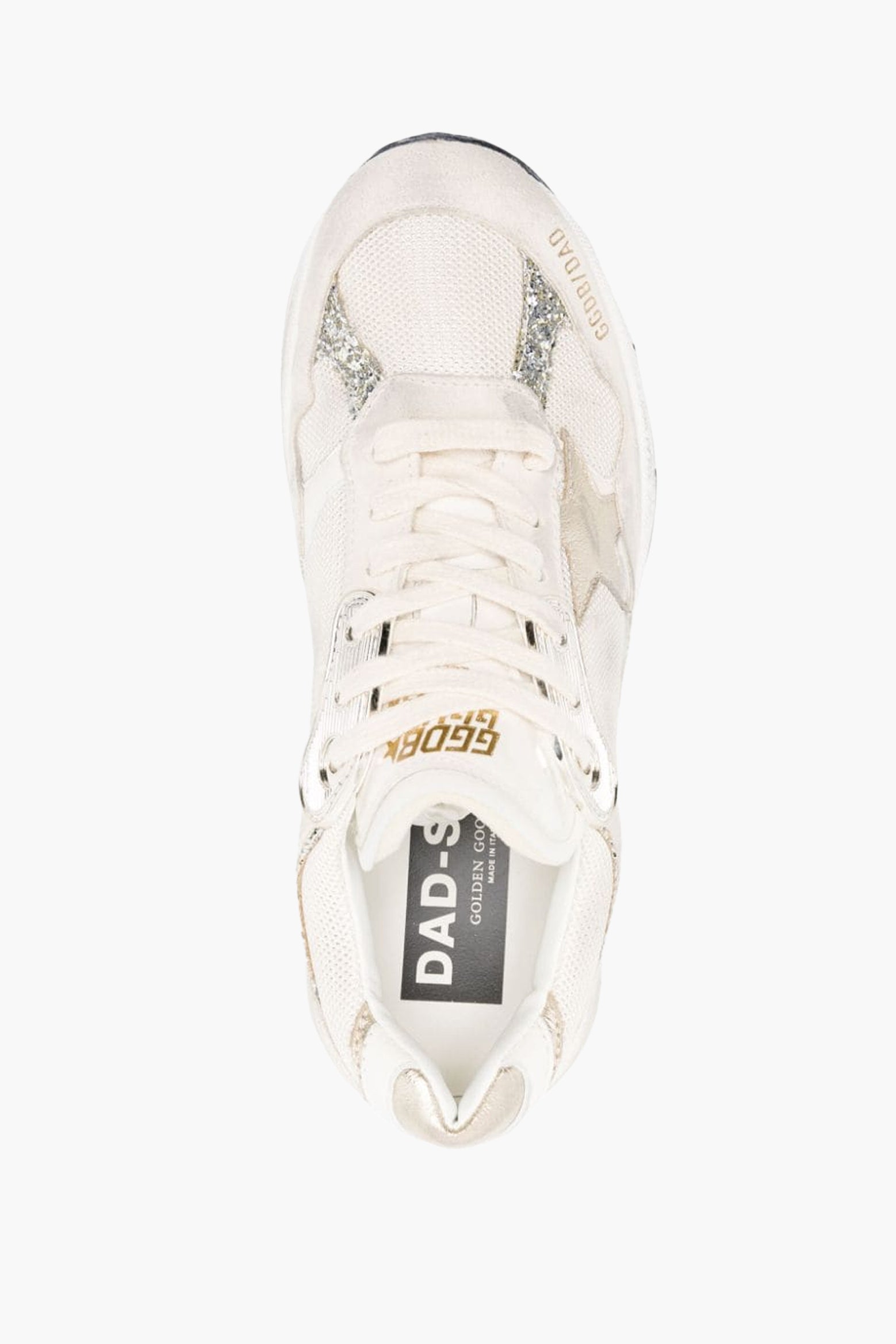 Golden Goose Running Dad Sneaker in Seed Pearl available at The New Trend Australia.