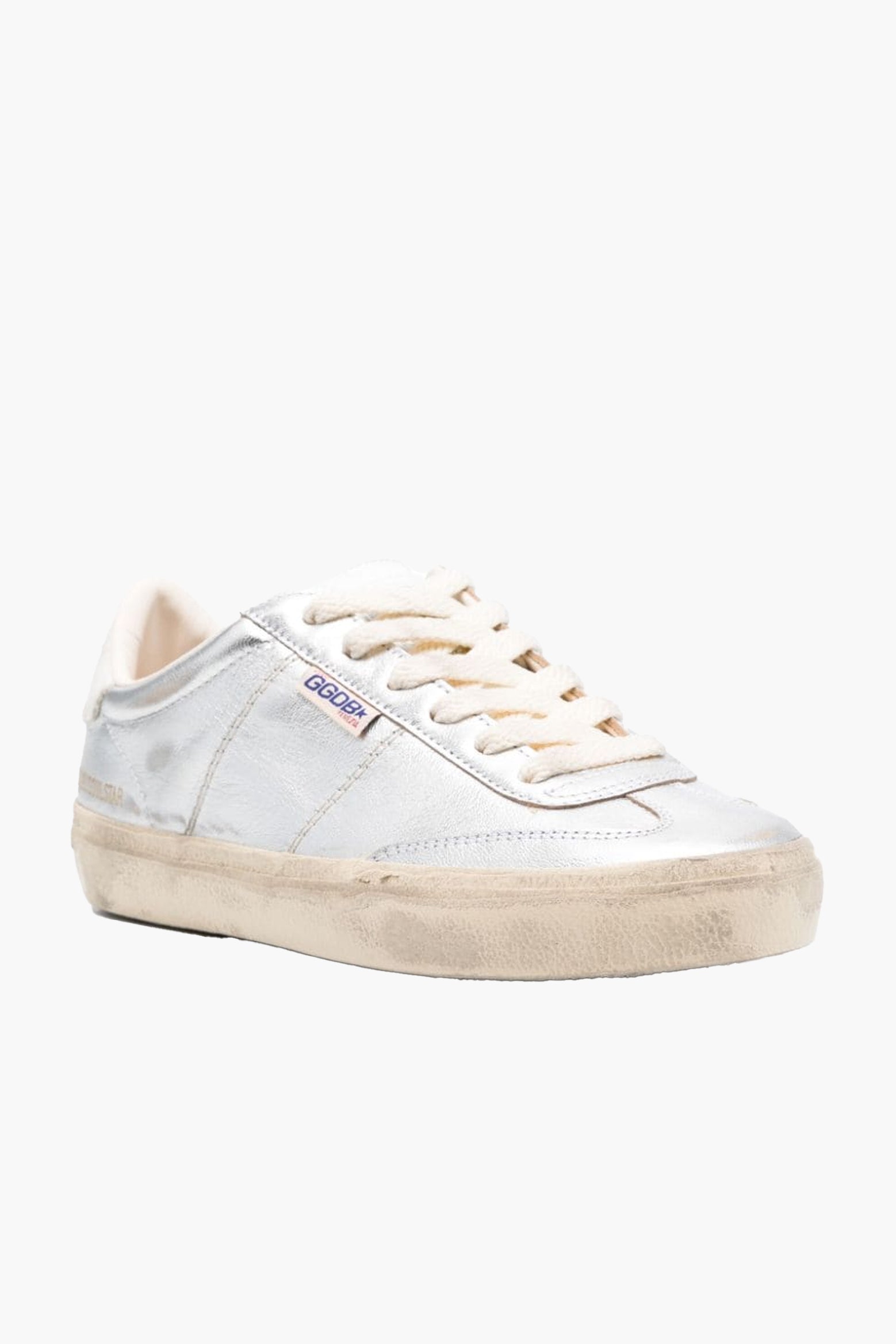 Golden Goose Soulstar Sneaker in Silver, White and Milk available at The New Trend Australia.