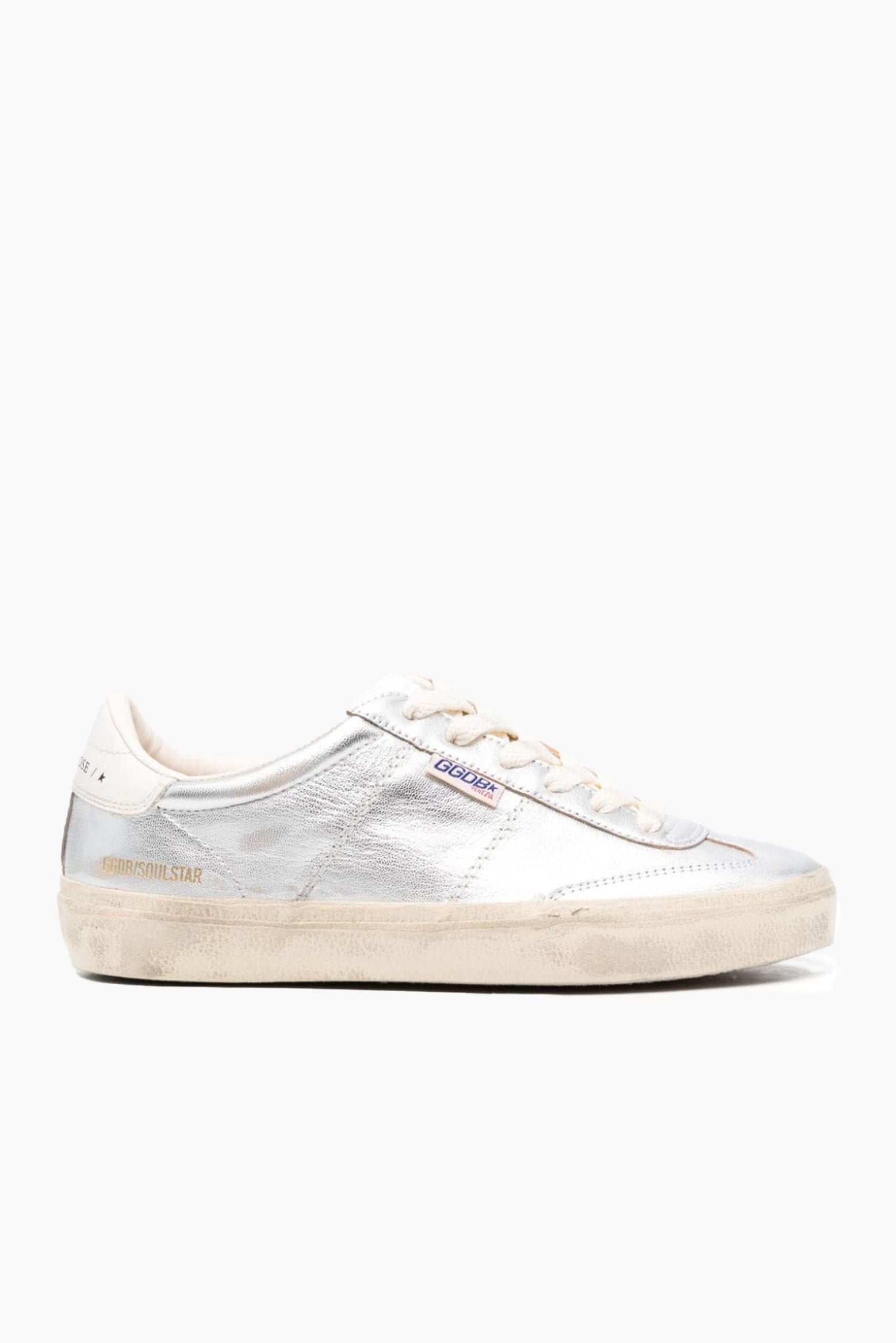 Golden Goose Soulstar Sneaker in Silver, White and Milk available at The New Trend Australia. 