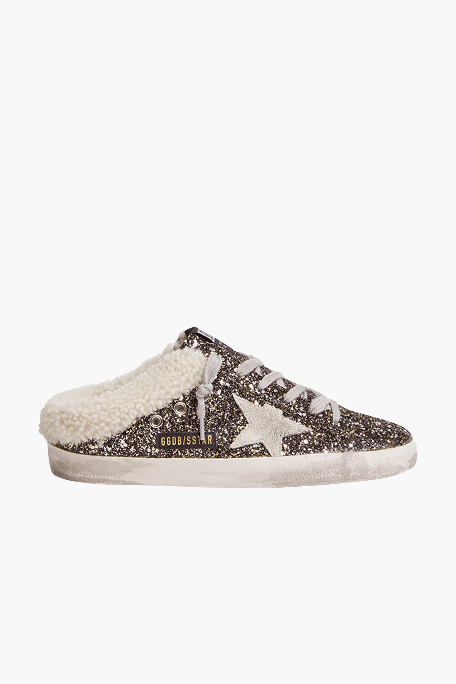 Superstar sneakers with mesh and 2024 glitter insert