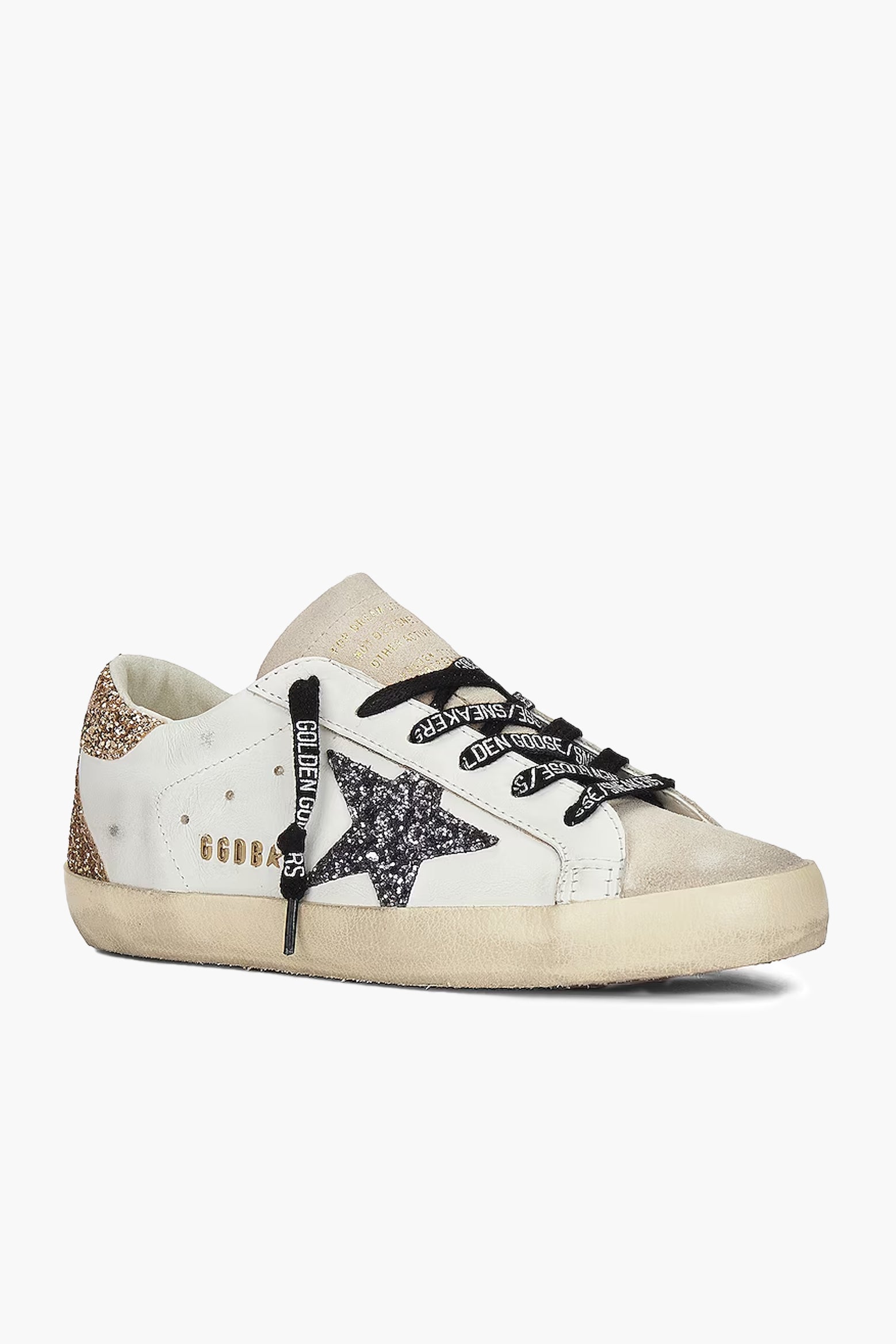 Offers Golden Goose Superstar Leather Glitter Low-Top Sneakers 36 EU/ 6 US