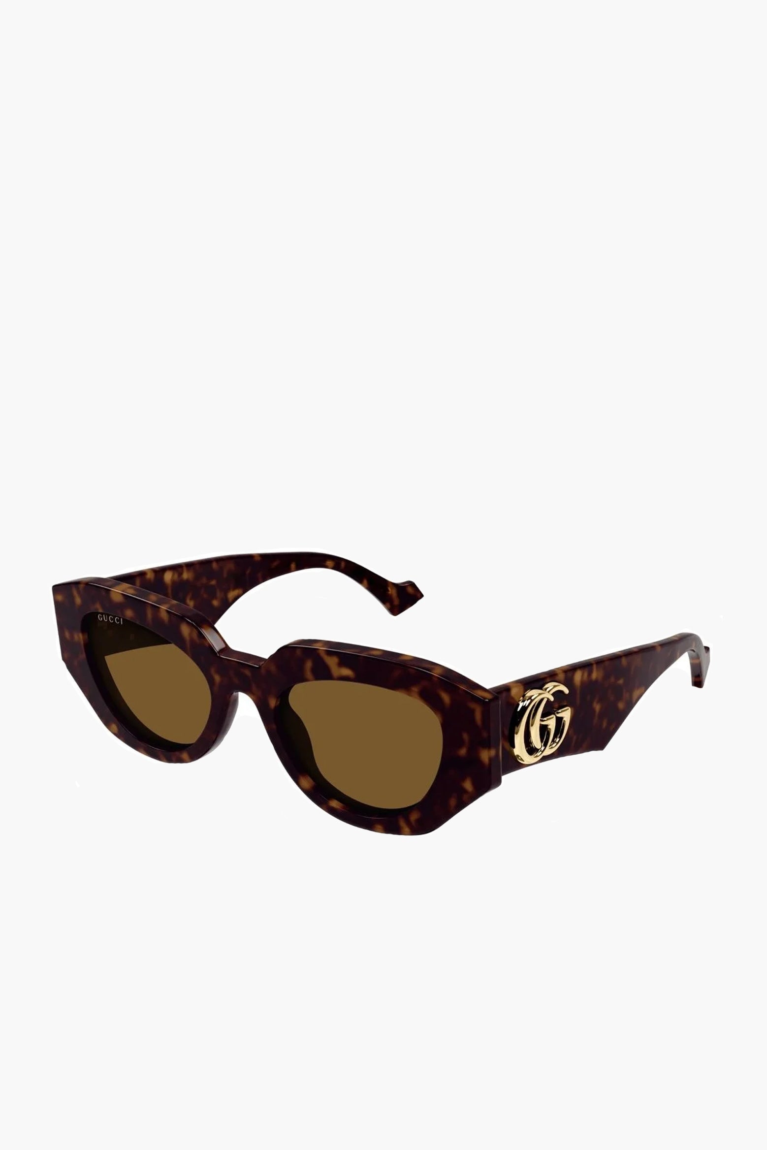 Gucci Geometric Frame Sunglasses in Tortoiseshell available at The New Trend Australia.