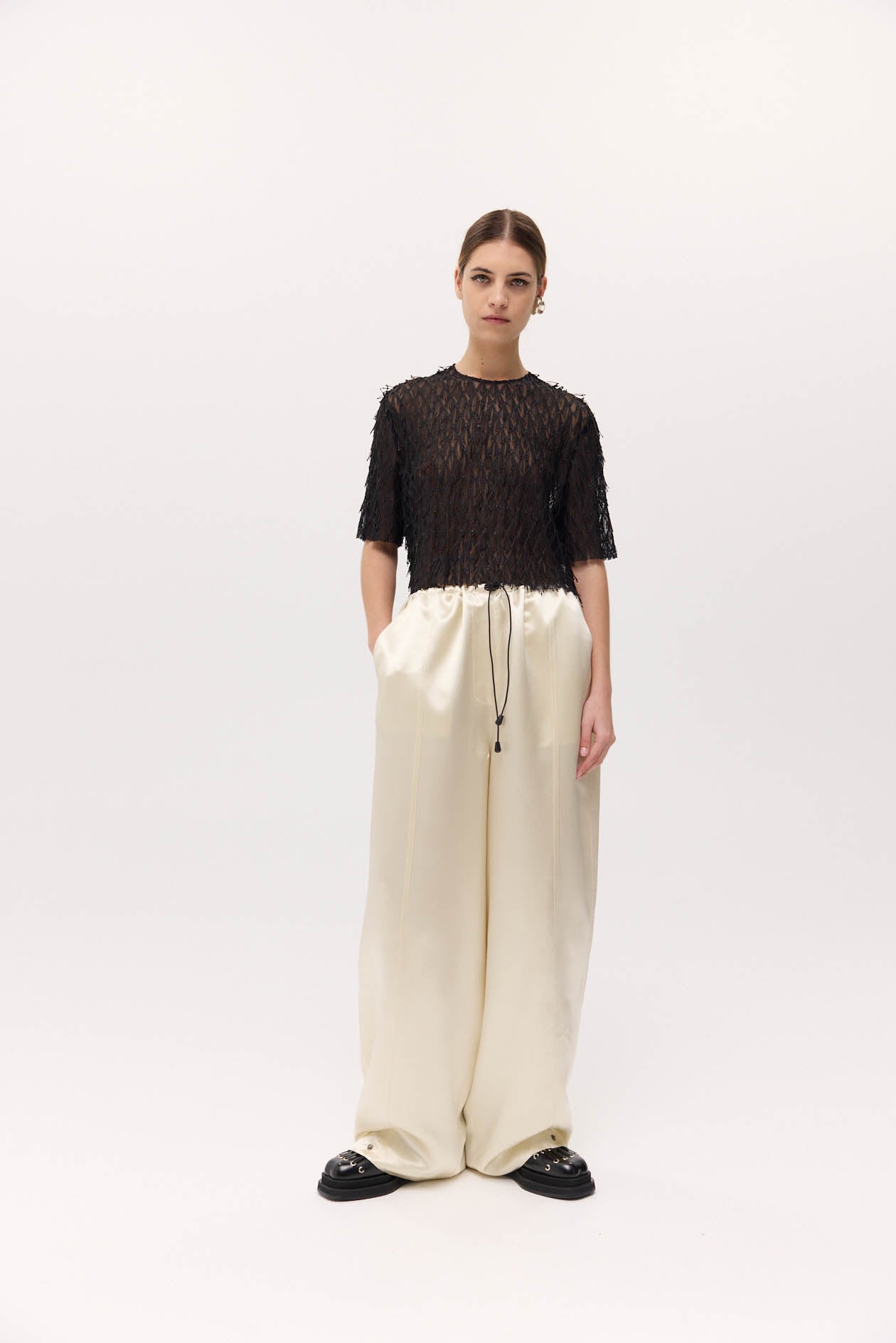HARRIS TAPPER TANAKA TROUSER IN IVORY | THE NEW TREND