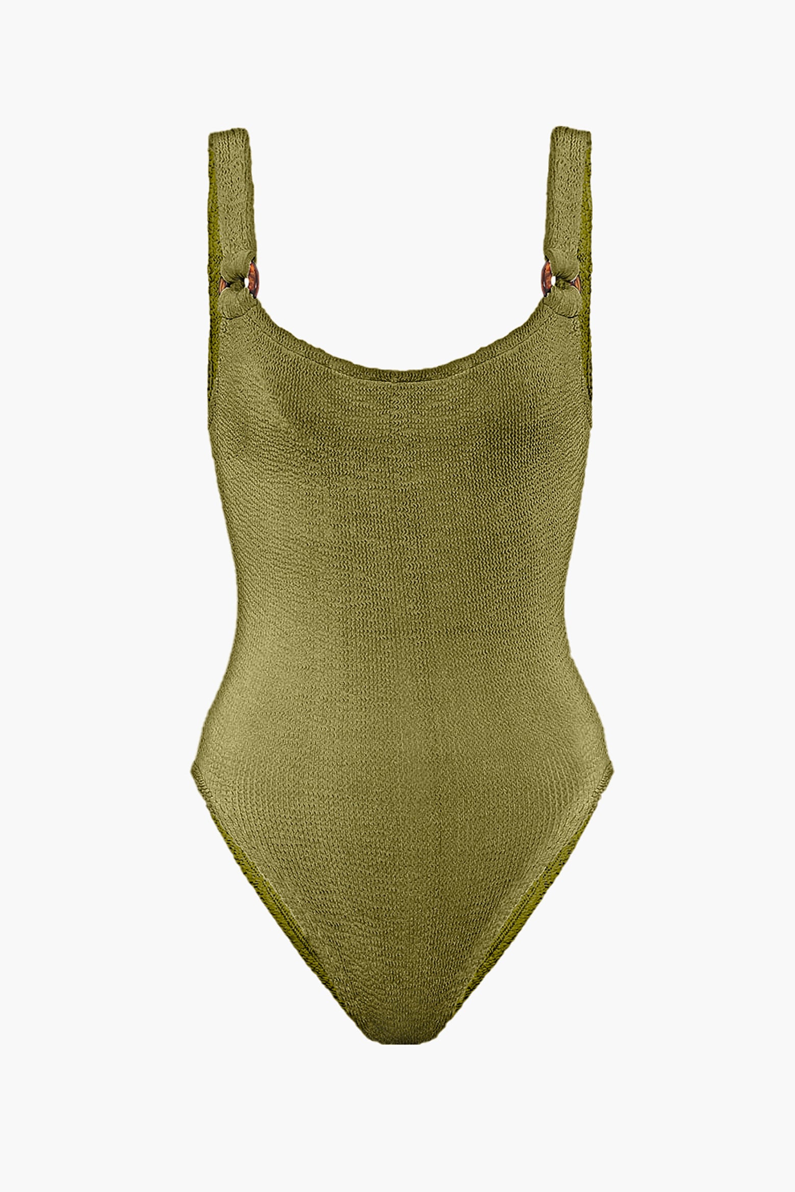 Hunza G Domino Swim in Metallic Moss available at The New Trend Australia