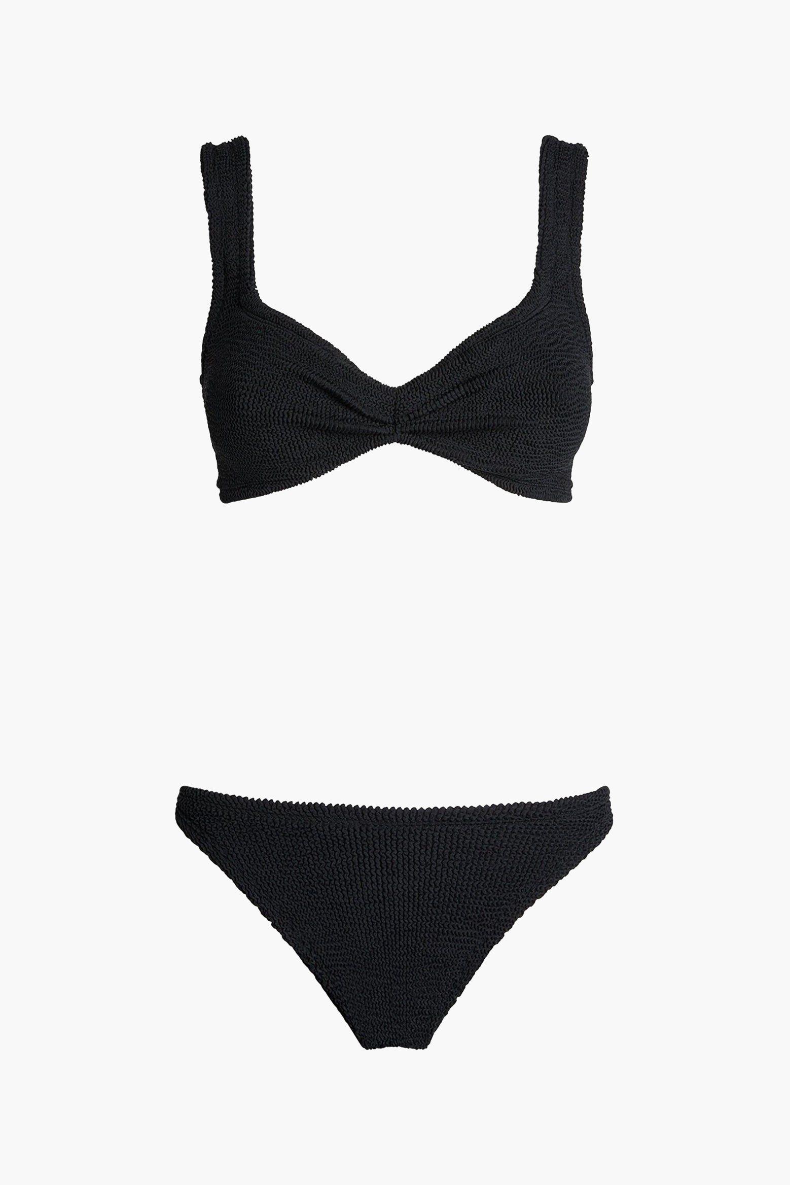The Hunza G Juno Bikini in Black available at The New Trend Australia.