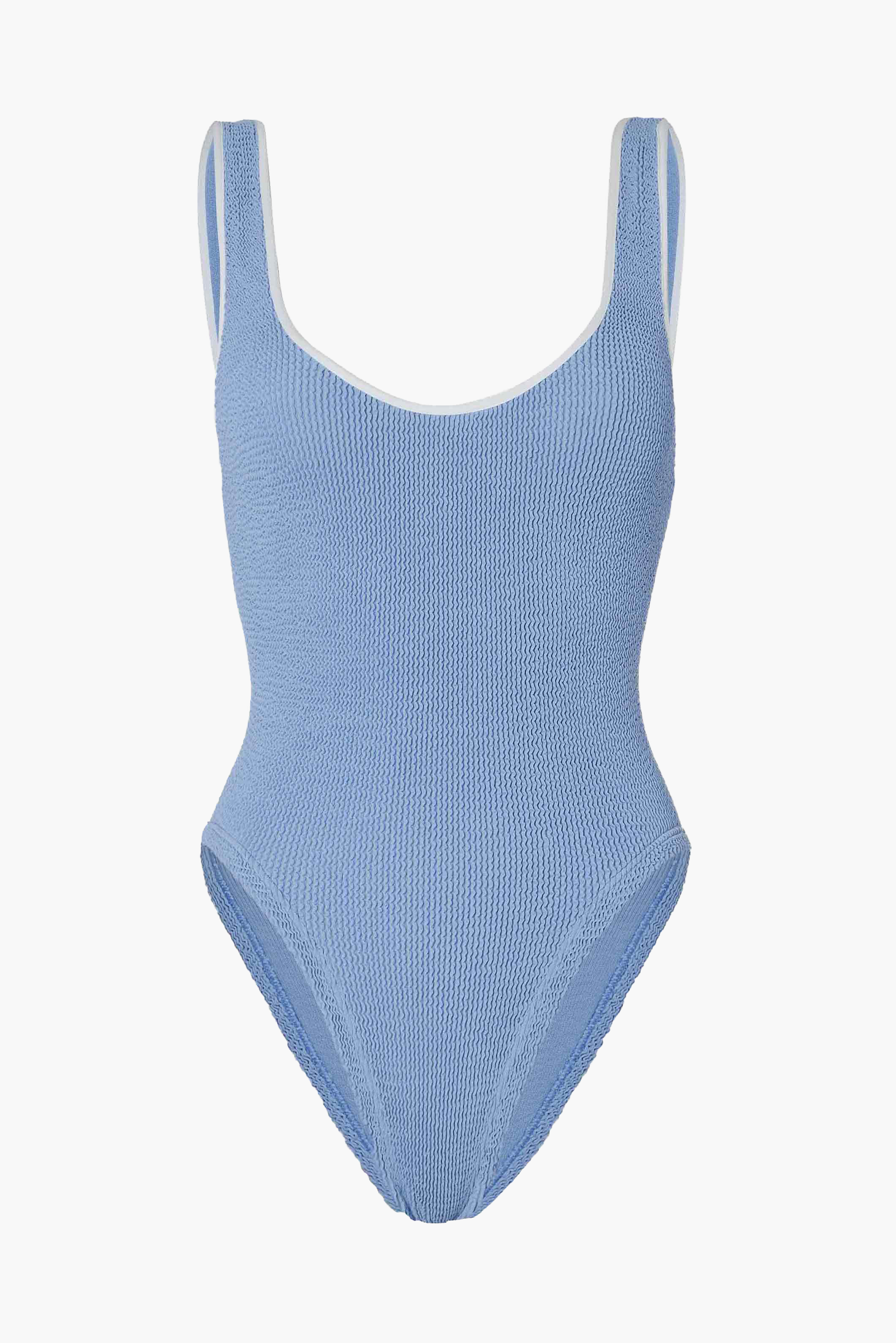 HUNZA G FAYE SWIM IN CORNFLOWER | THE NEW TREND