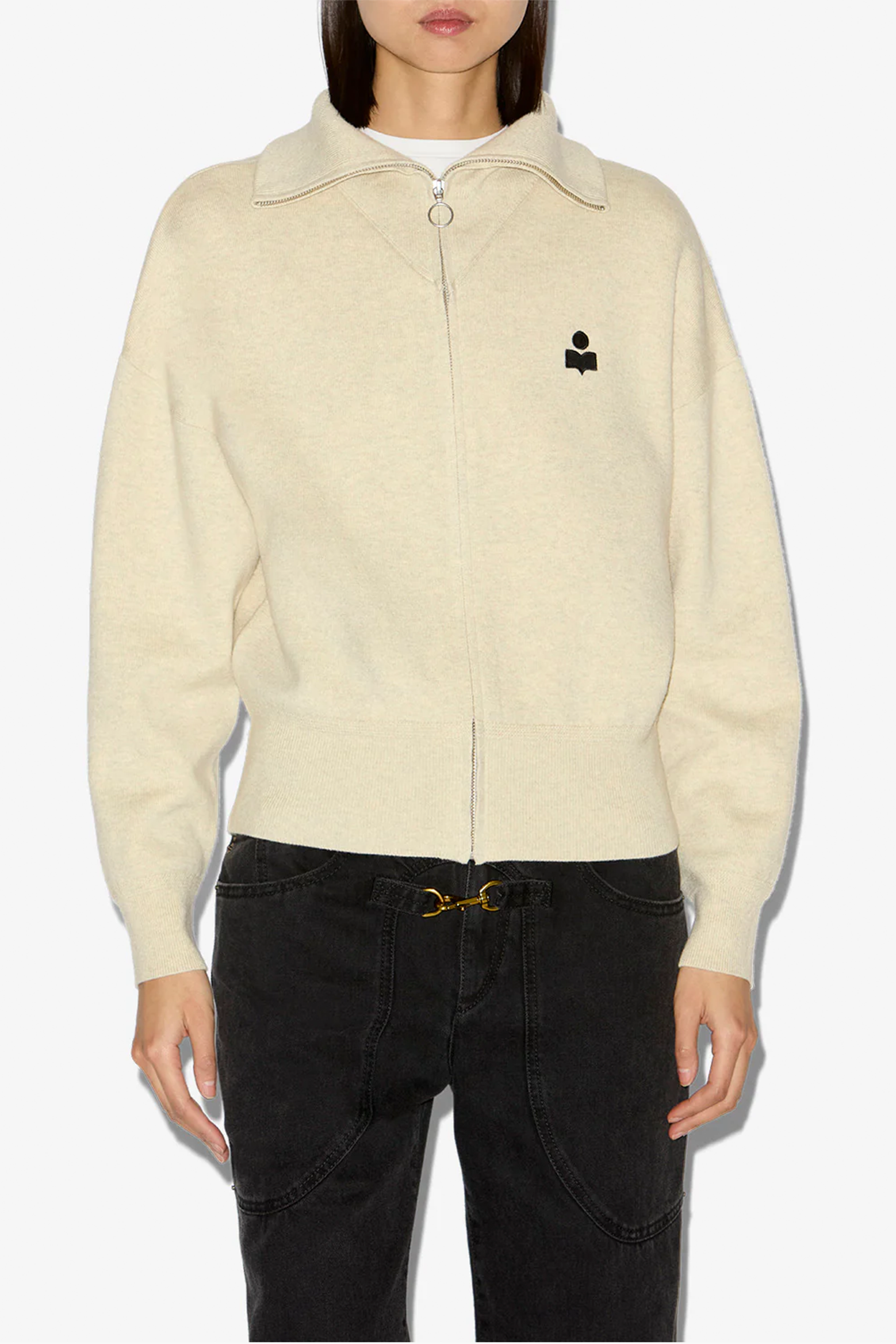 ISABEL MARANT ÉTOILE AXELLE JACKET IN LIGHT GREY | THE NEW TREND