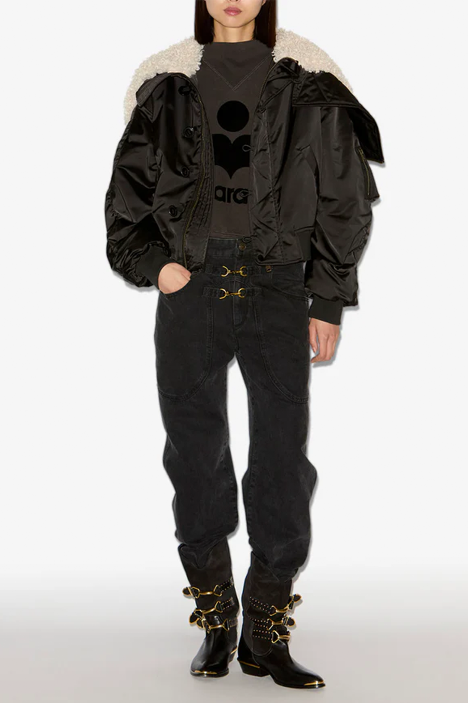 ISABEL MARANT ÉTOILE ELISA COAT IN BLACK | THE NEW TREND