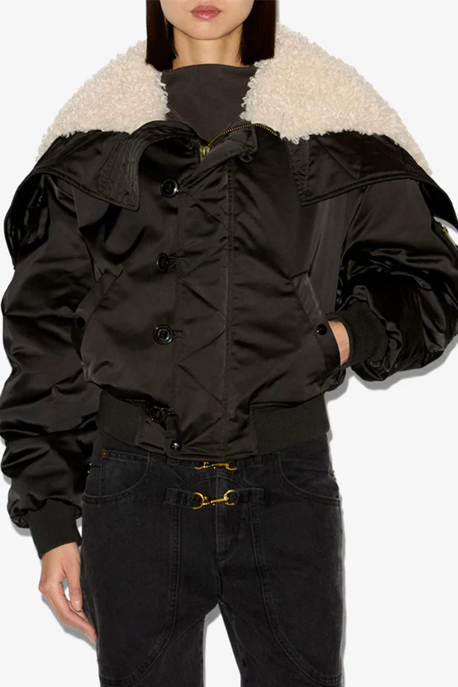 ISABEL MARANT ÉTOILE ELISA COAT IN BLACK | THE NEW TREND