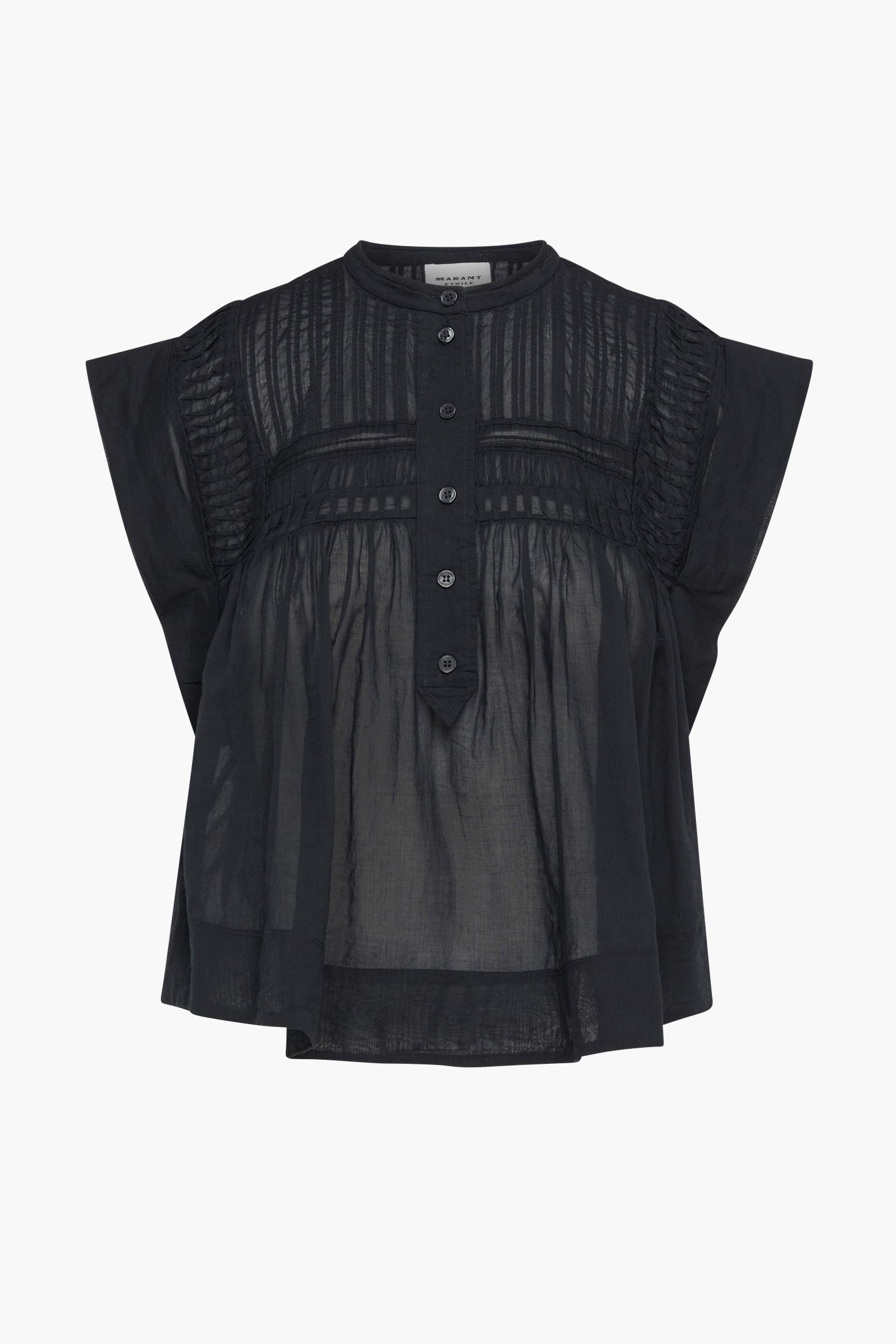 Isabel Marant Etoile Leaza Top in Black available at TNT The New Trend Australia. Free shipping on orders over $300 AUD.