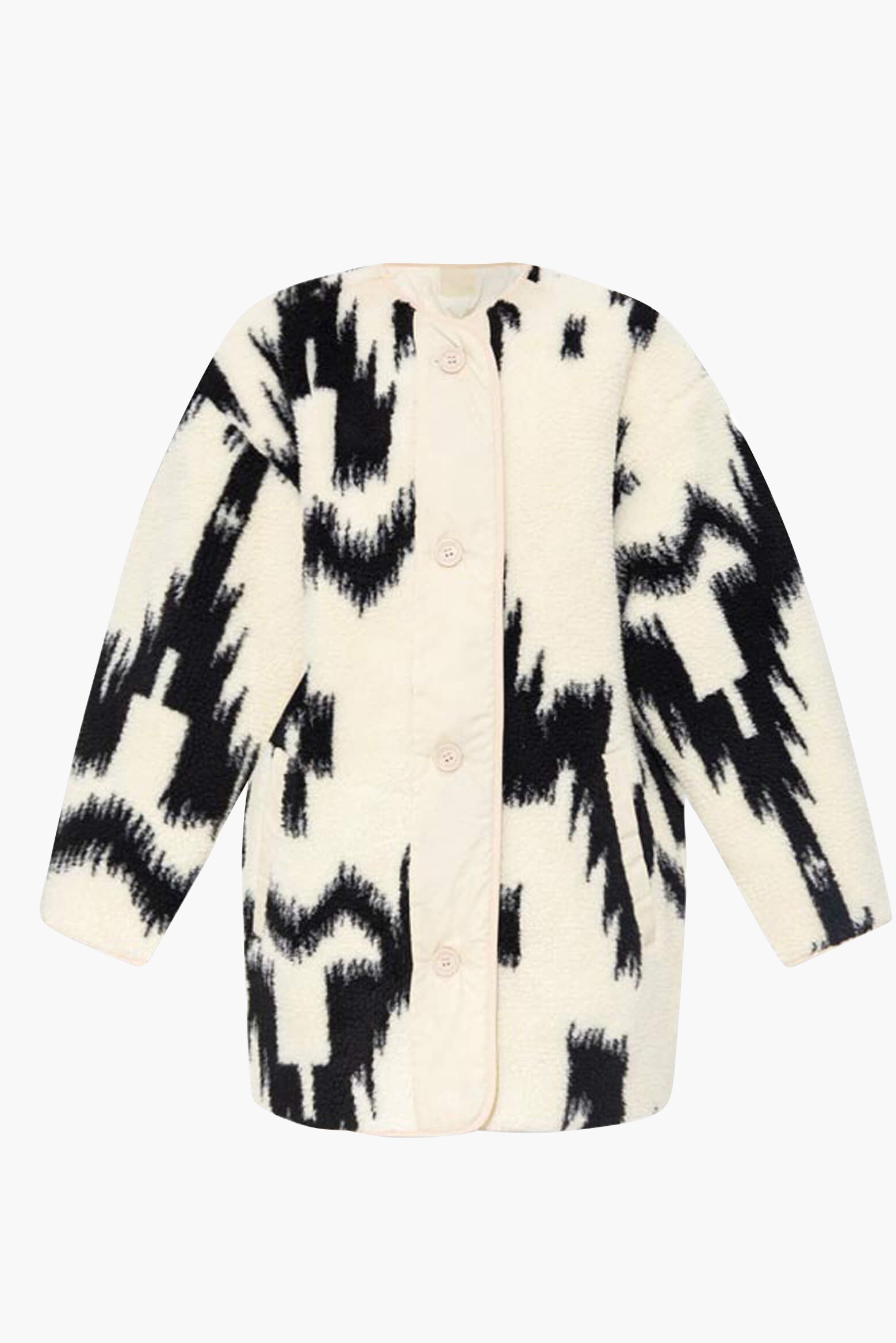 Isabel Marant Himemma Coat in Ecru and Black from The New Trend