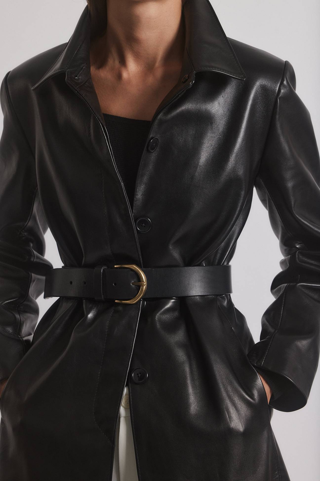 The Janessa Leone Cato Belt in Black available at The New Trend Australia