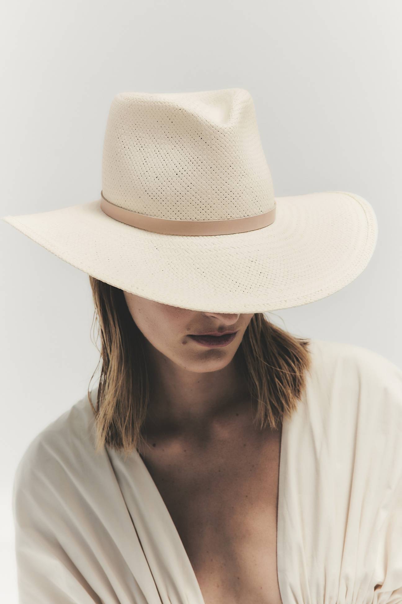 The Janessa Leone Sherman Hat in Natural available at The New Trend Australia