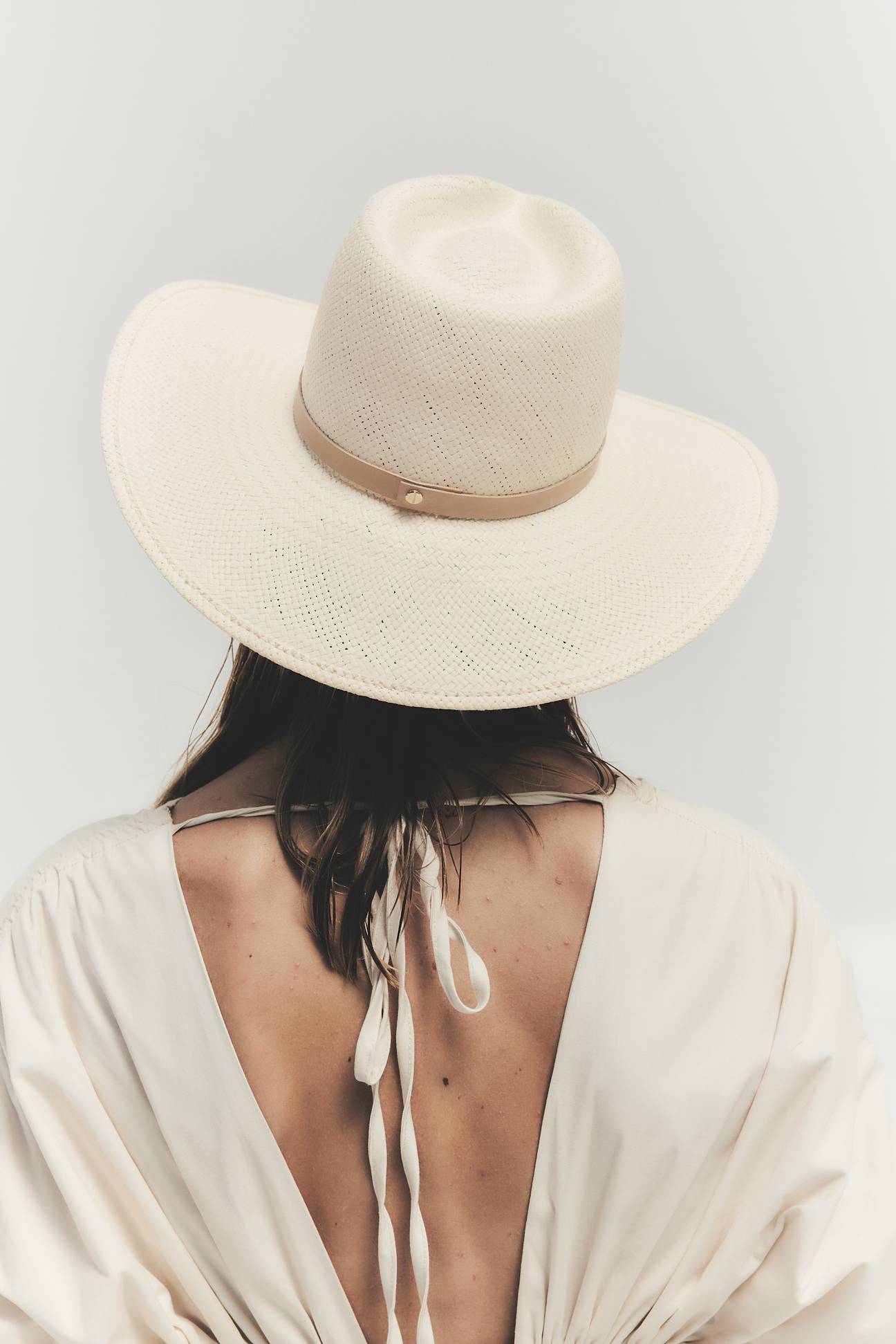 The Janessa Leone Sherman Hat in Natural available at The New Trend Australia