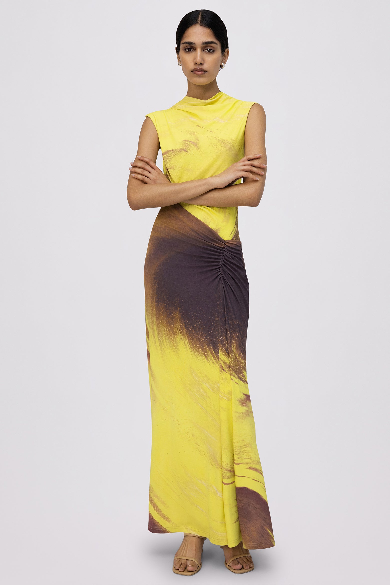 The Jonathan Simkhai Acacia Midi Dress in Luminary Print available at The New Trend Australia