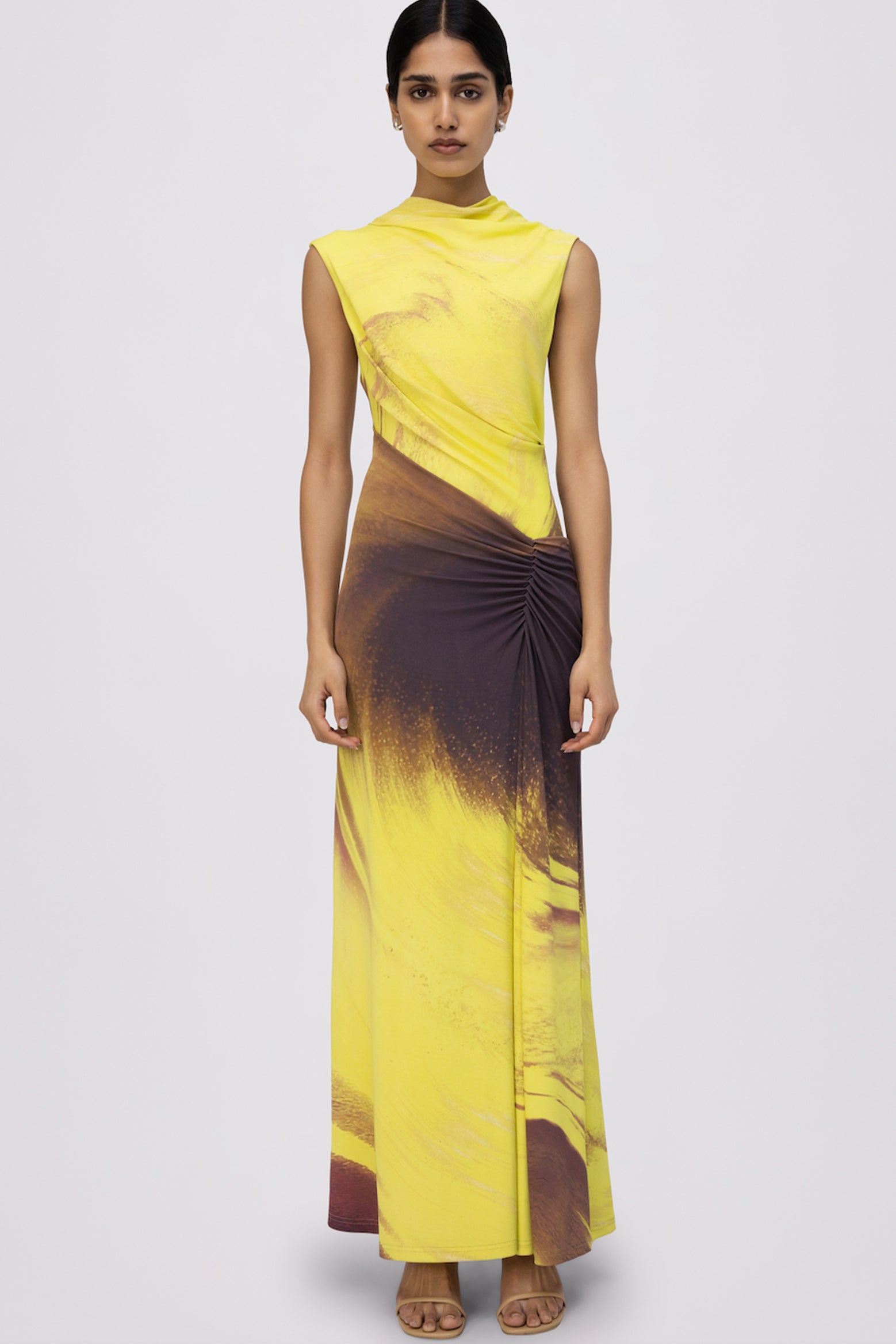 JONATHAN SIMKHAI Acacia Midi Dress in Luminary Print | The New Trend
