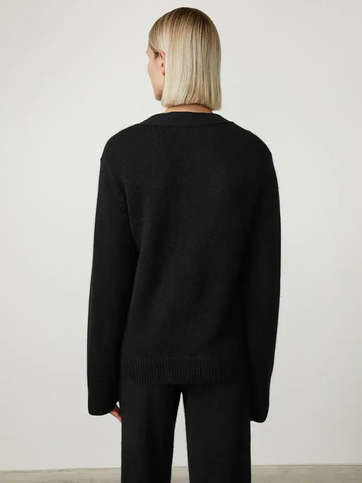Lisa Yang | Danni Cashmere Cardigan in Black | The New Trend