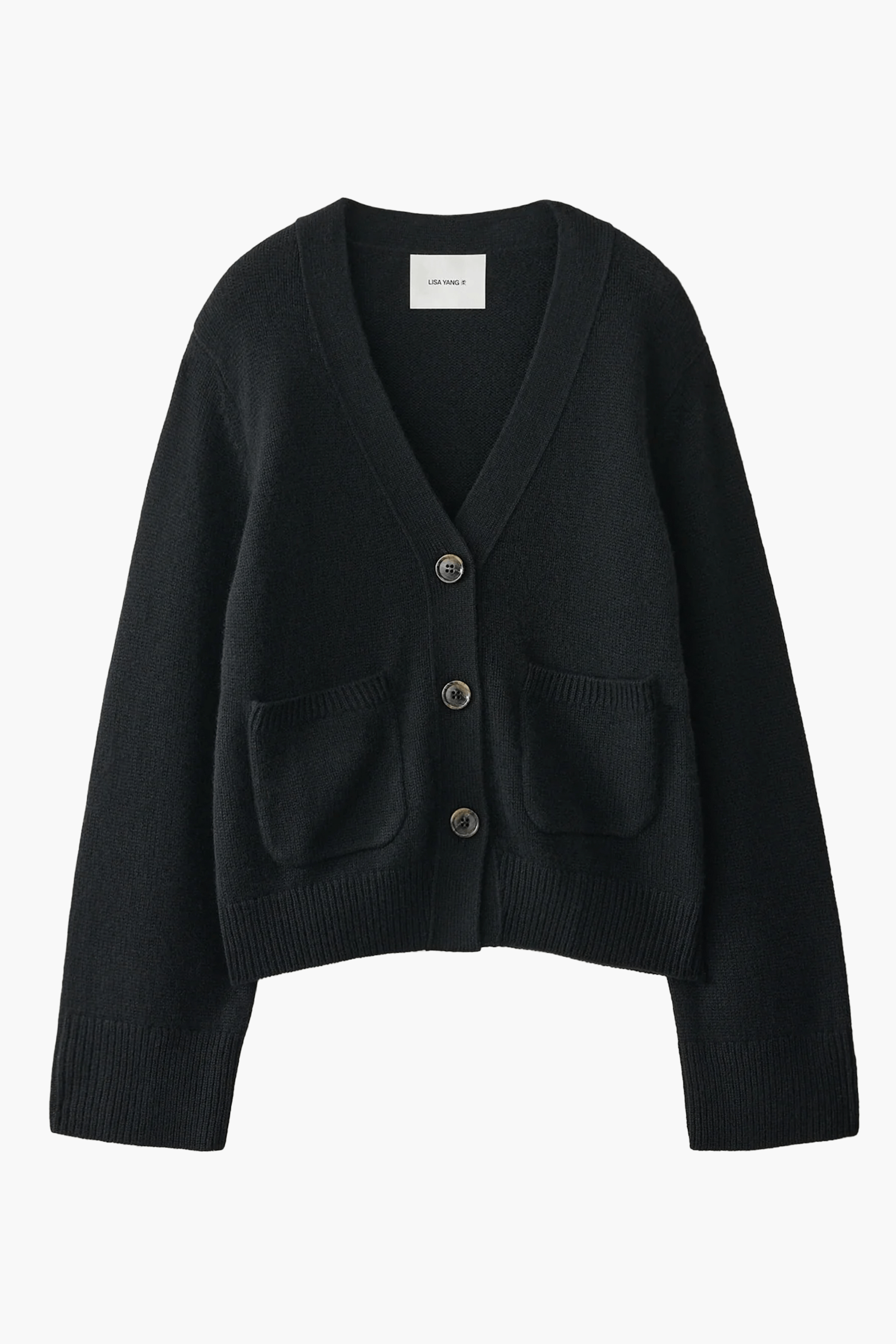 Lisa Yang | Danni Cashmere Cardigan in Black | The New Trend