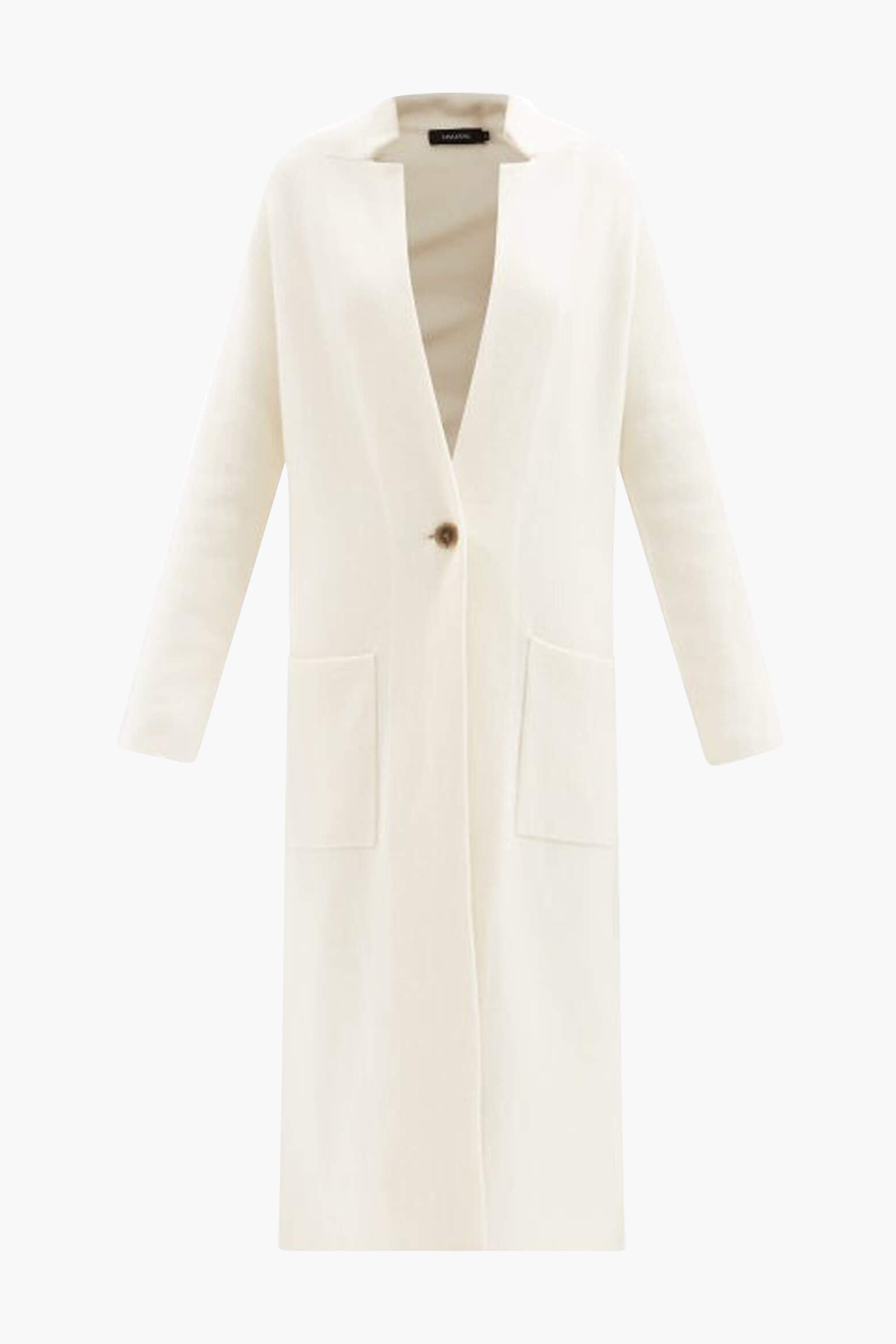 Lisa Yang Amie Cardigan Coat in Cream available at TNT The New Trend Australia. Free shipping on orders over $300 AUD.