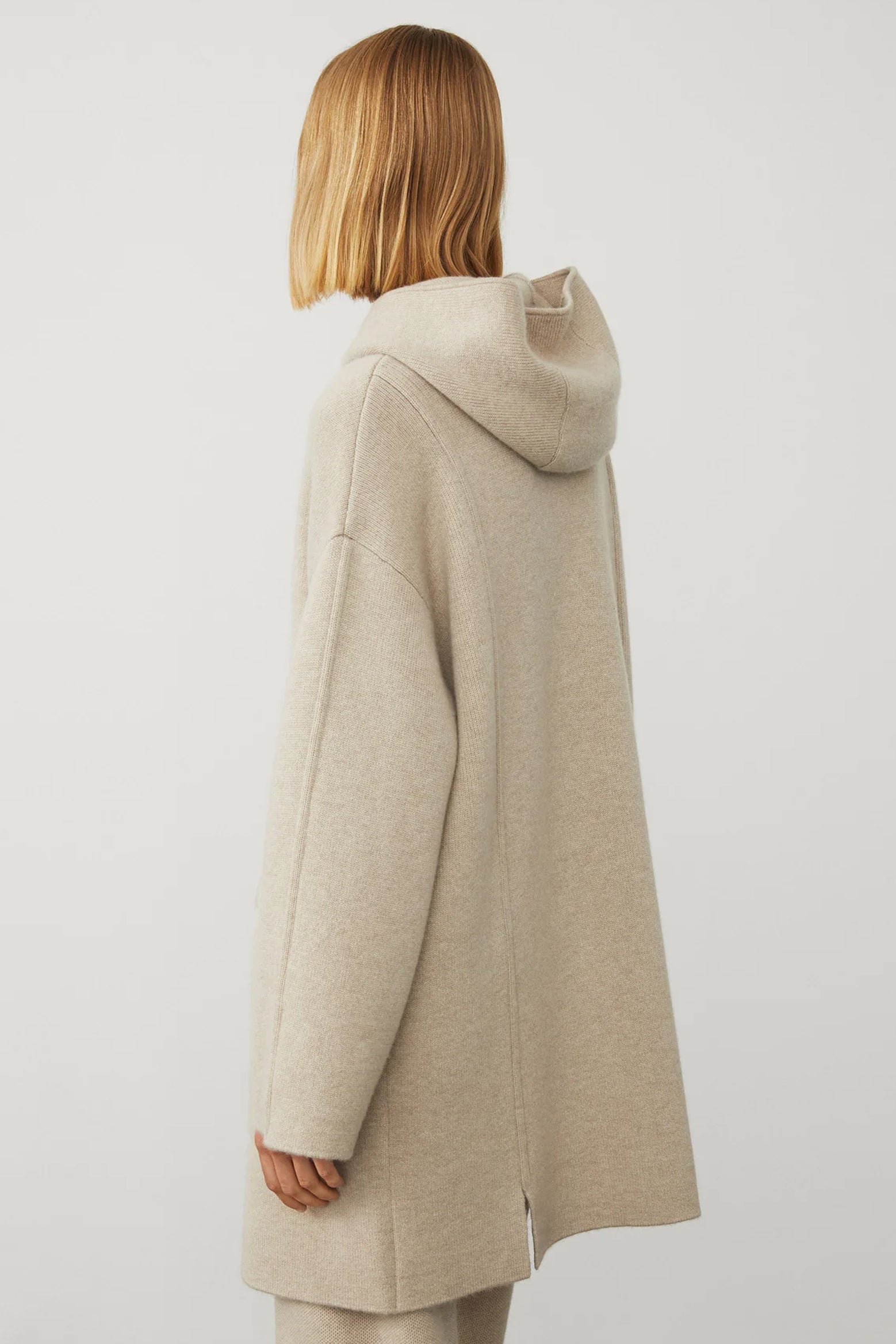 Lisa Yang Fabrizia Cardigan Coat in Sand available at The New Trend Australia.