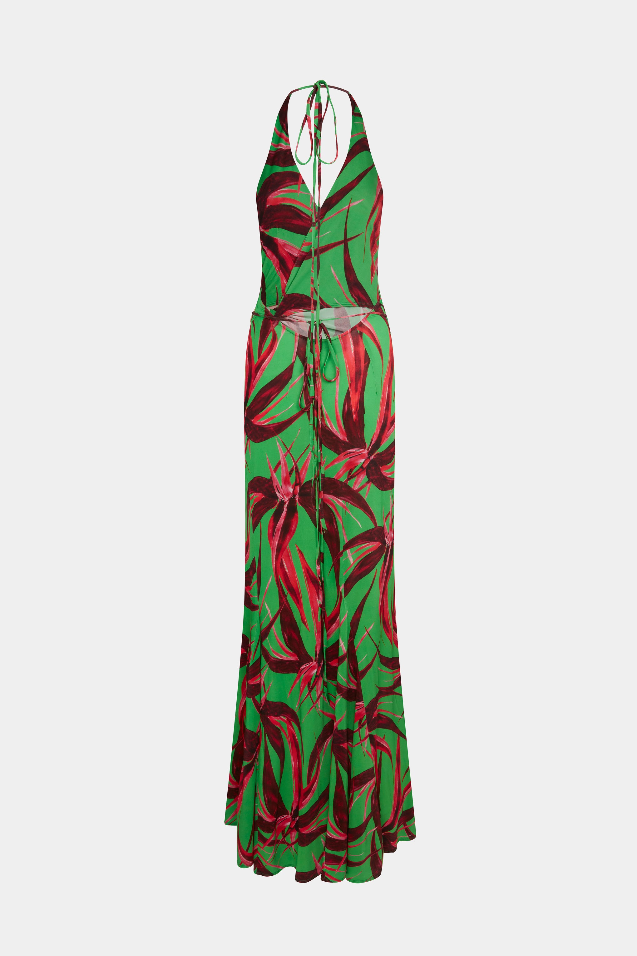 Louisa Ballou King Tide Dress in Red Green Flower available at TNT The New Trend Australia.