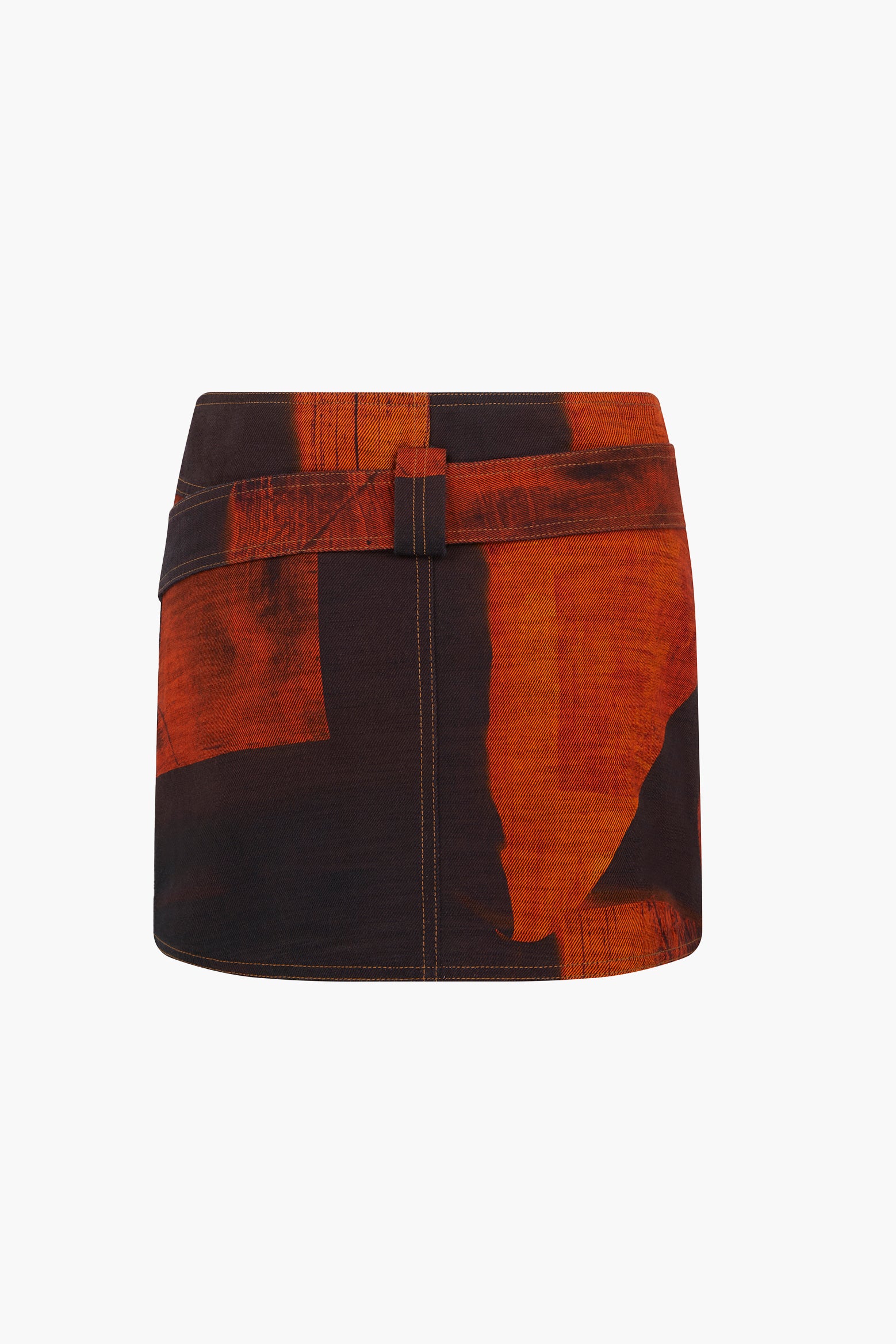 Louisa Ballou Mini Denim Wrap Skirt available at The New Trend Australia.