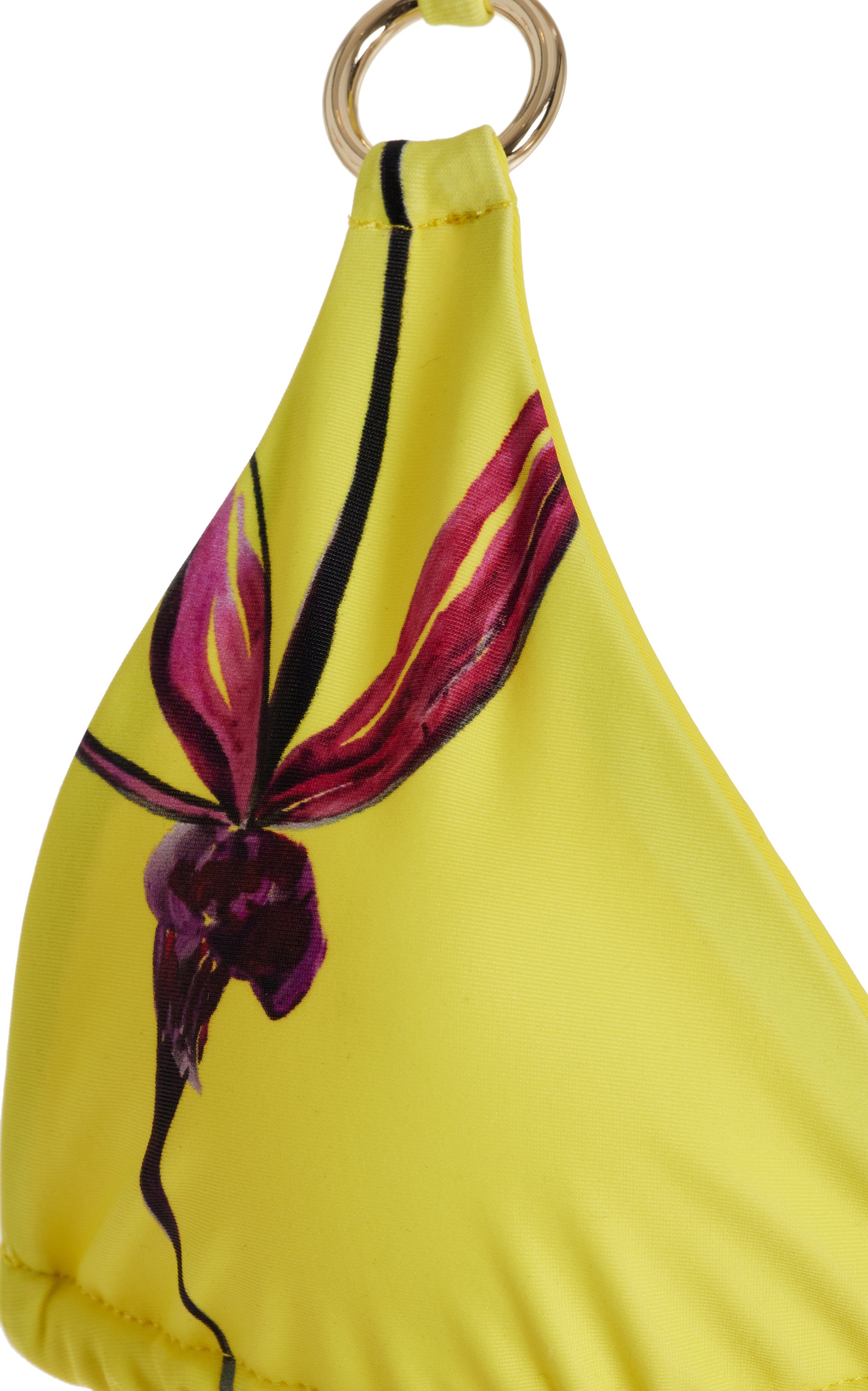The Louisa Ballou Mini Ring Bikini Top in Caledenia Orchid available at The New Trend Australia