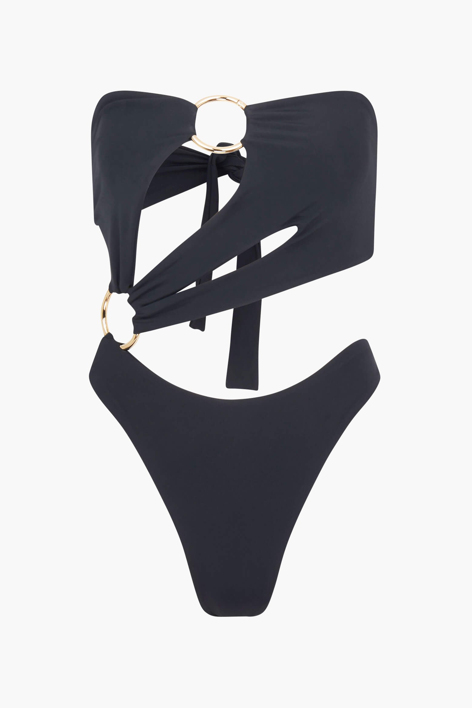 Louisa Ballou Strapless Sex Wax Swimsuit in Black available at TNT The New Trend Australia.