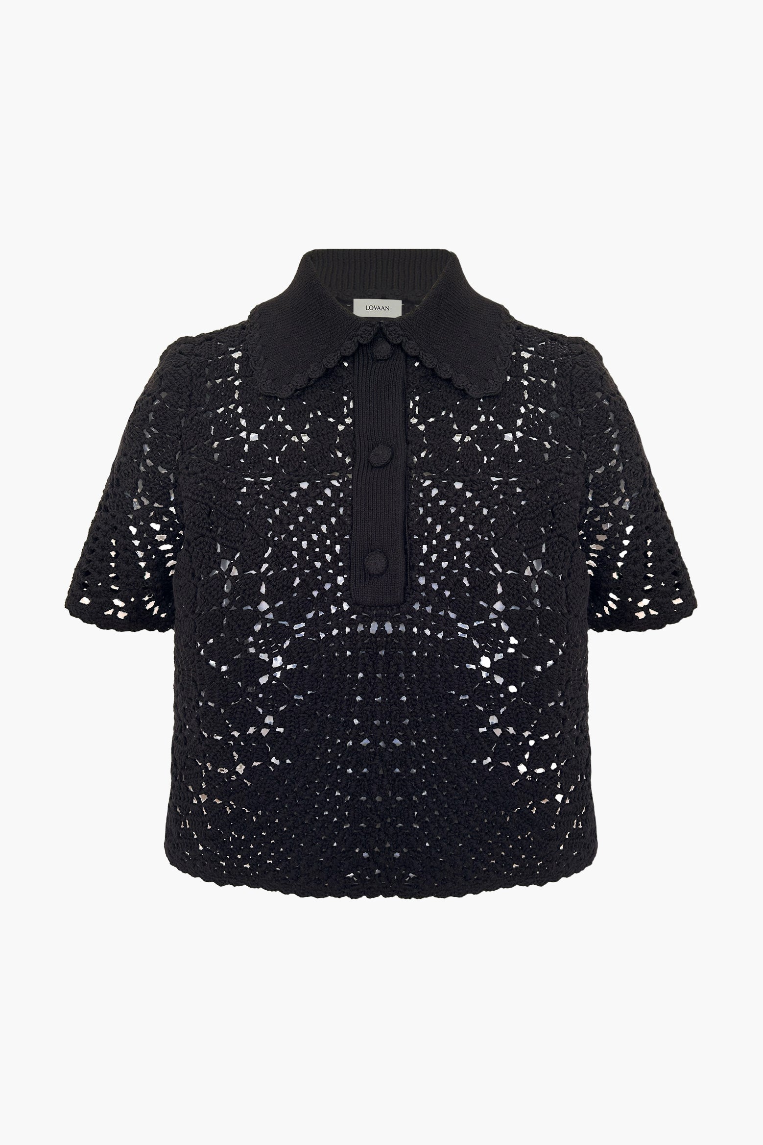 Lovaan Lily Polo in Black available at The New Trend Australia.