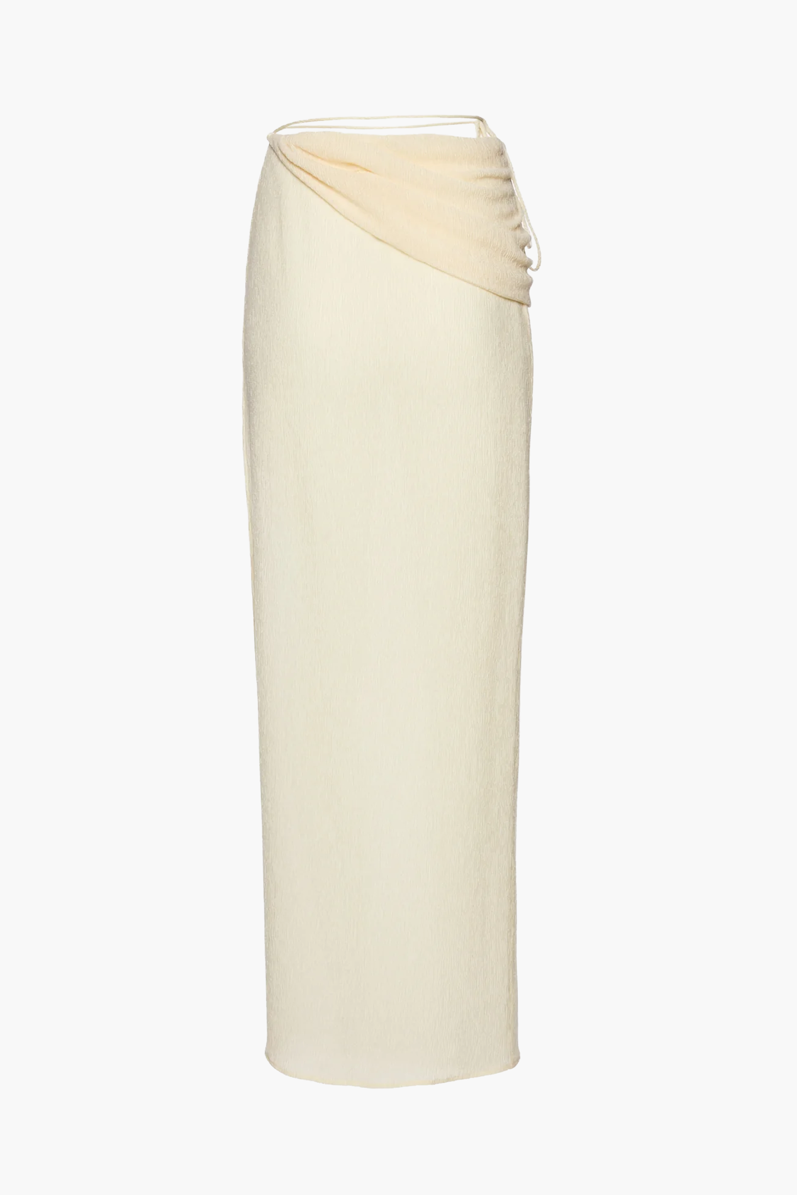 MAGDA BUTRYM ASYMMETRICAL MAXI SKIRT IN CREAM | THE NEW TREND