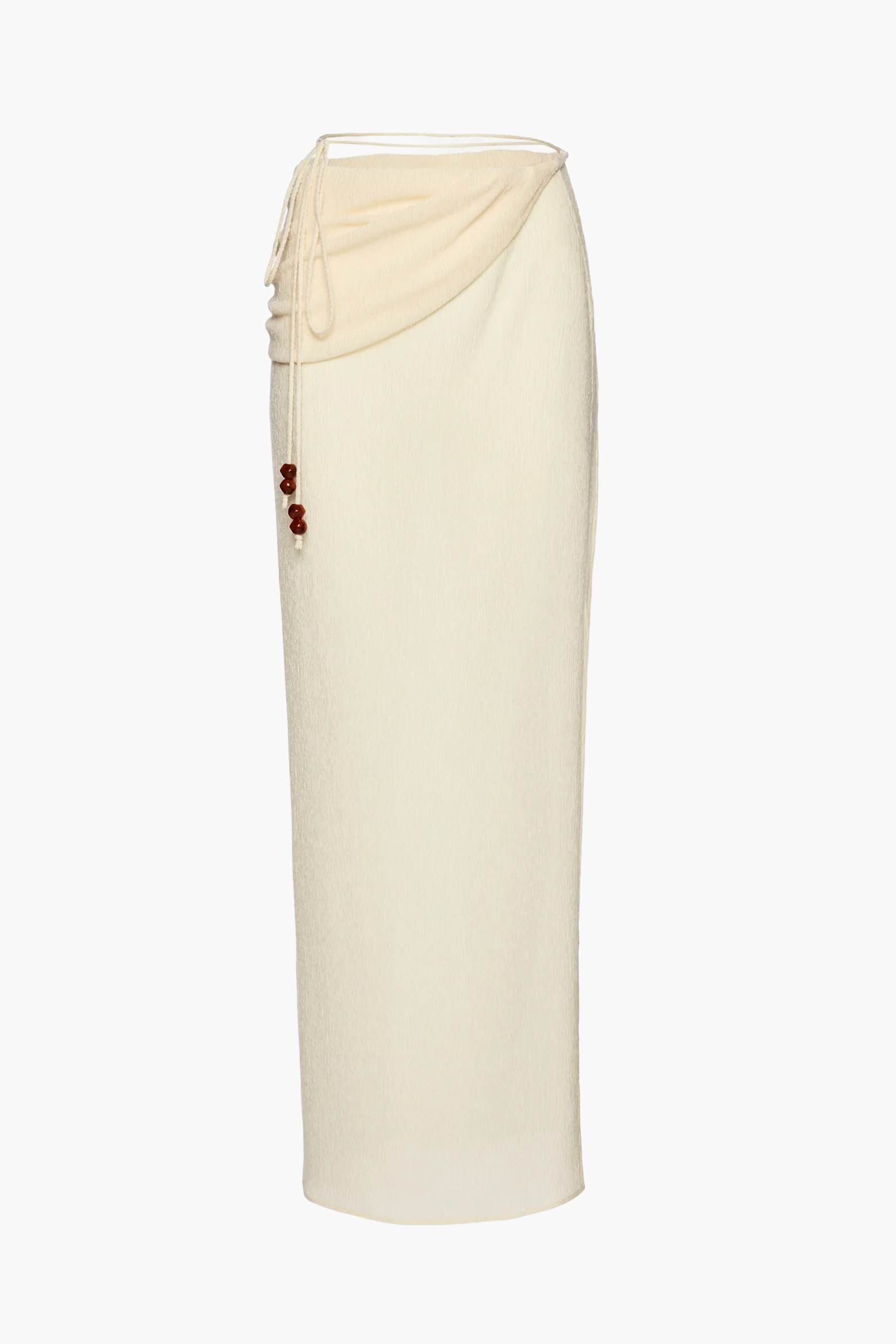 MAGDA BUTRYM ASYMMETRICAL MAXI SKIRT IN CREAM | THE NEW TREND