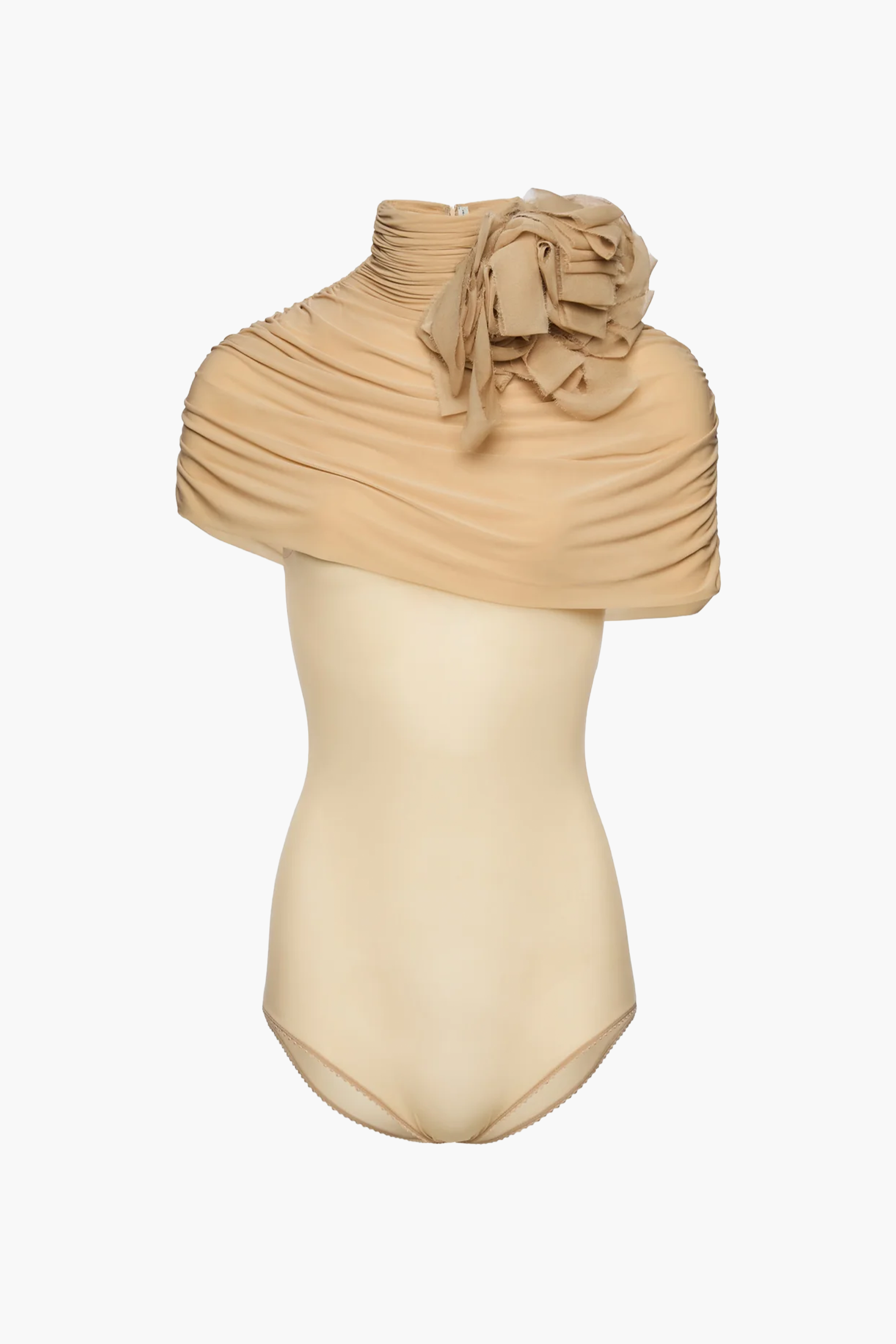 MAGDA BUTRYM DRAPED HIGH NECK BODYSUIT | THE NEW TREND