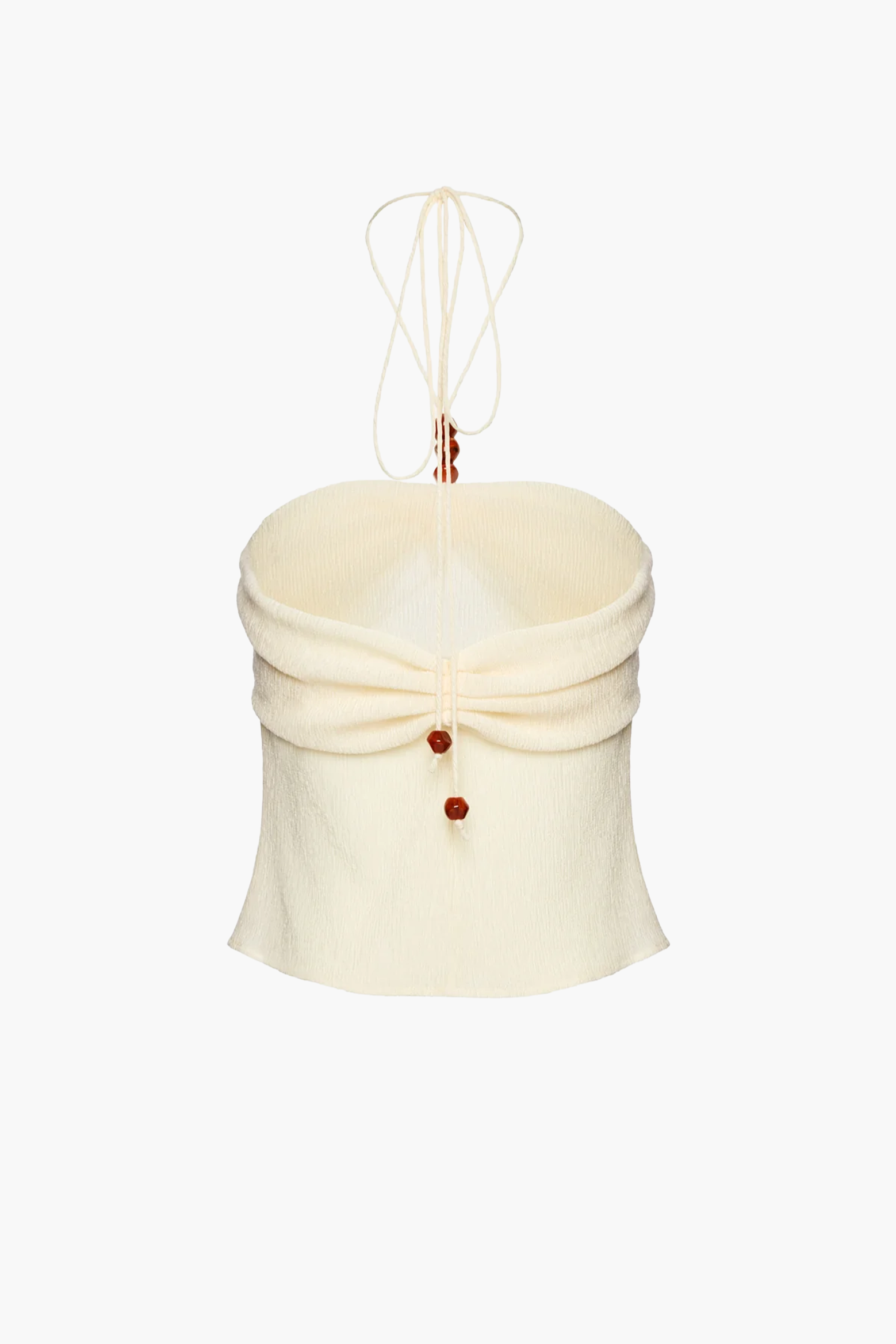 MAGDA BUTRYM HALTERNECK TUBE TOP IN CREAM | THE NEW TREND