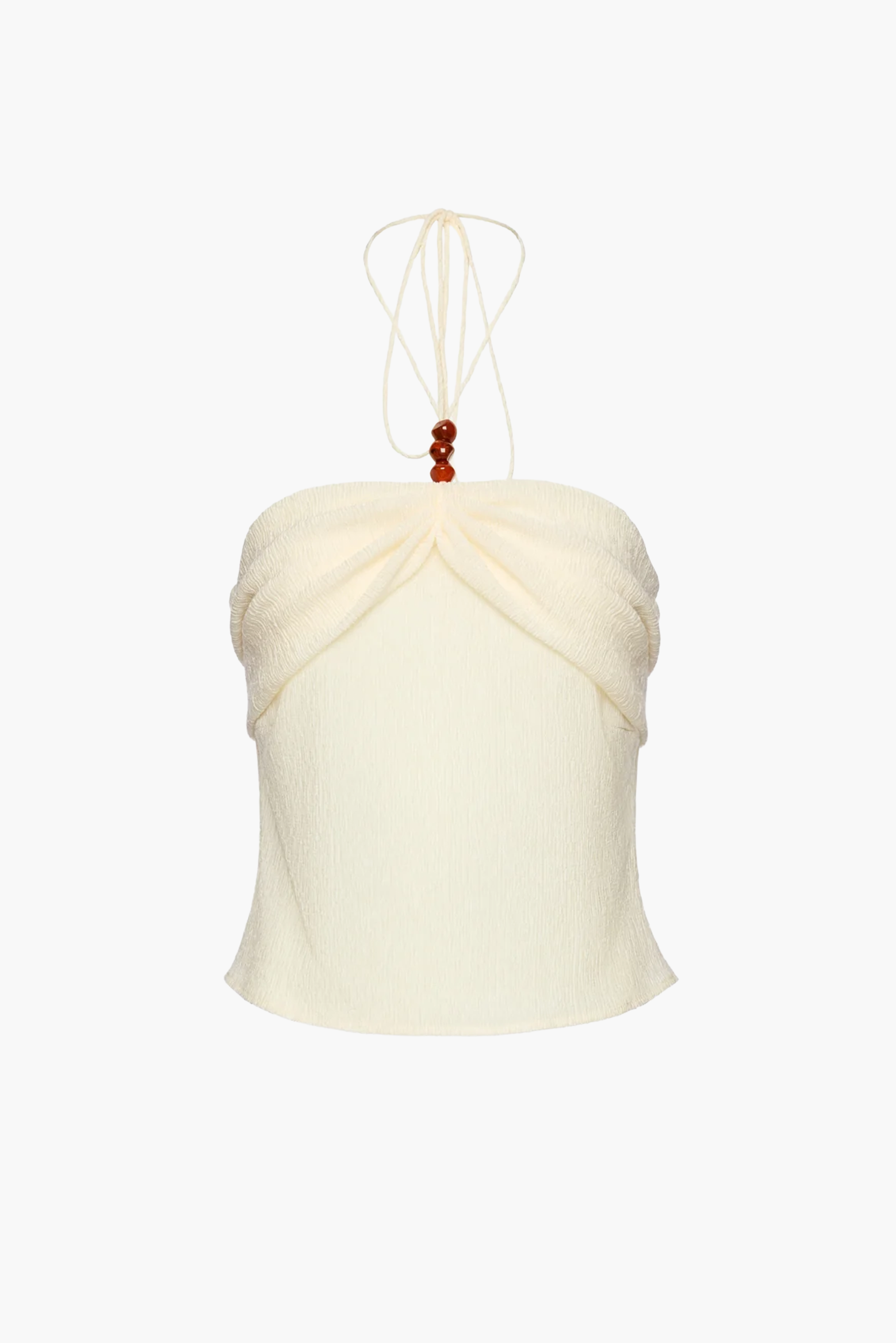 MAGDA BUTRYM HALTERNECK TUBE TOP IN CREAM | THE NEW TREND