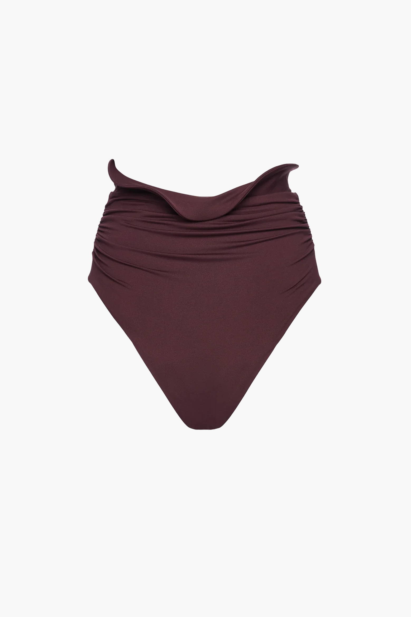 MAGDA BUTRYM SCULPTED WAIST SWIM BOTTOM IN BORDEAUX | THE NEW TREND