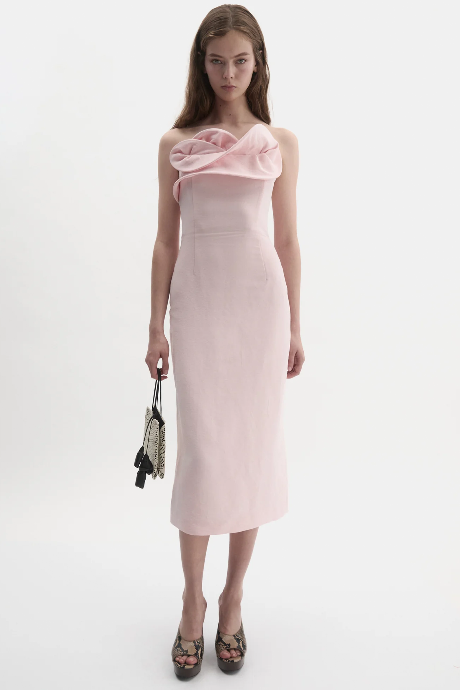 MAGDA BUTRYM STRAPLESS MIDI DRESS | THE NEW TREND