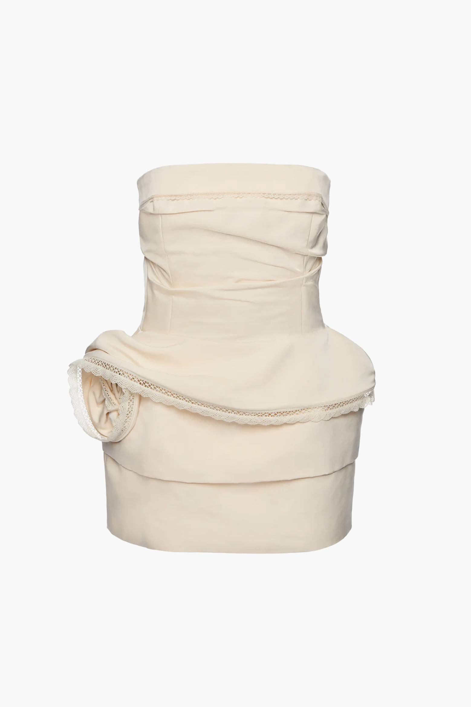 MAGDA BUTRYM STRAPLESS RUCHED MINI DRESS | THE NEW TREND