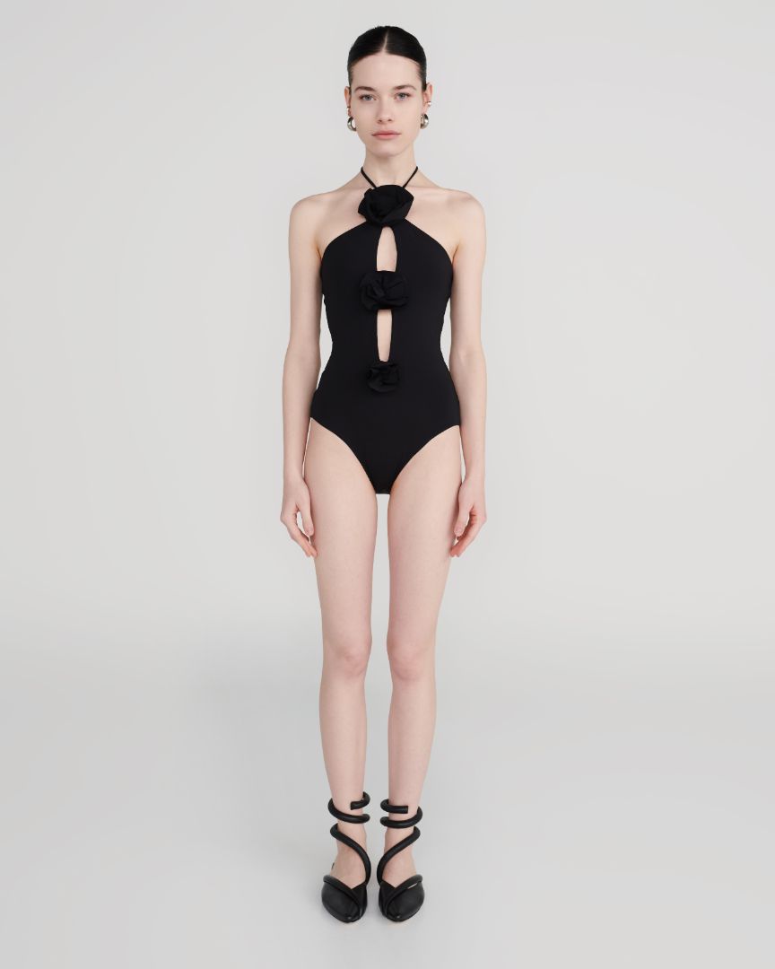Maygel Coronel Fiora Swimsuit in Black available at The New Trend Australia.