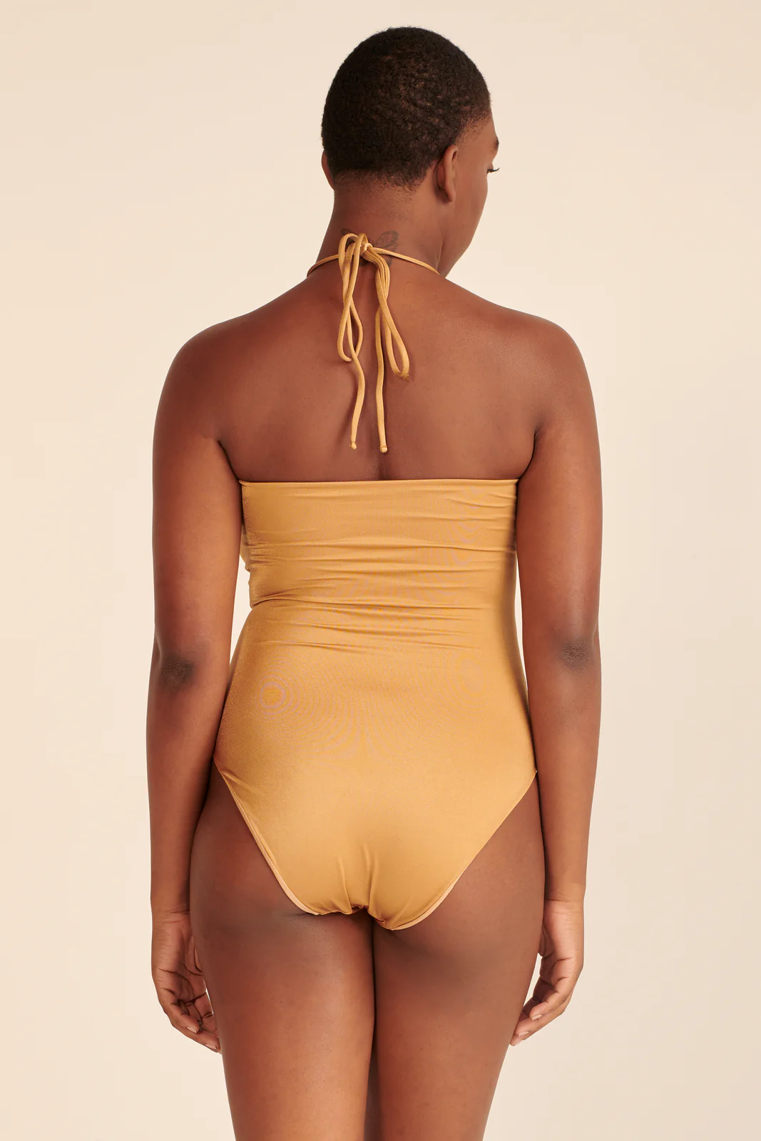 Maygel Coronel Solana Swimsuit in Champagne available at The New Trend Australia.