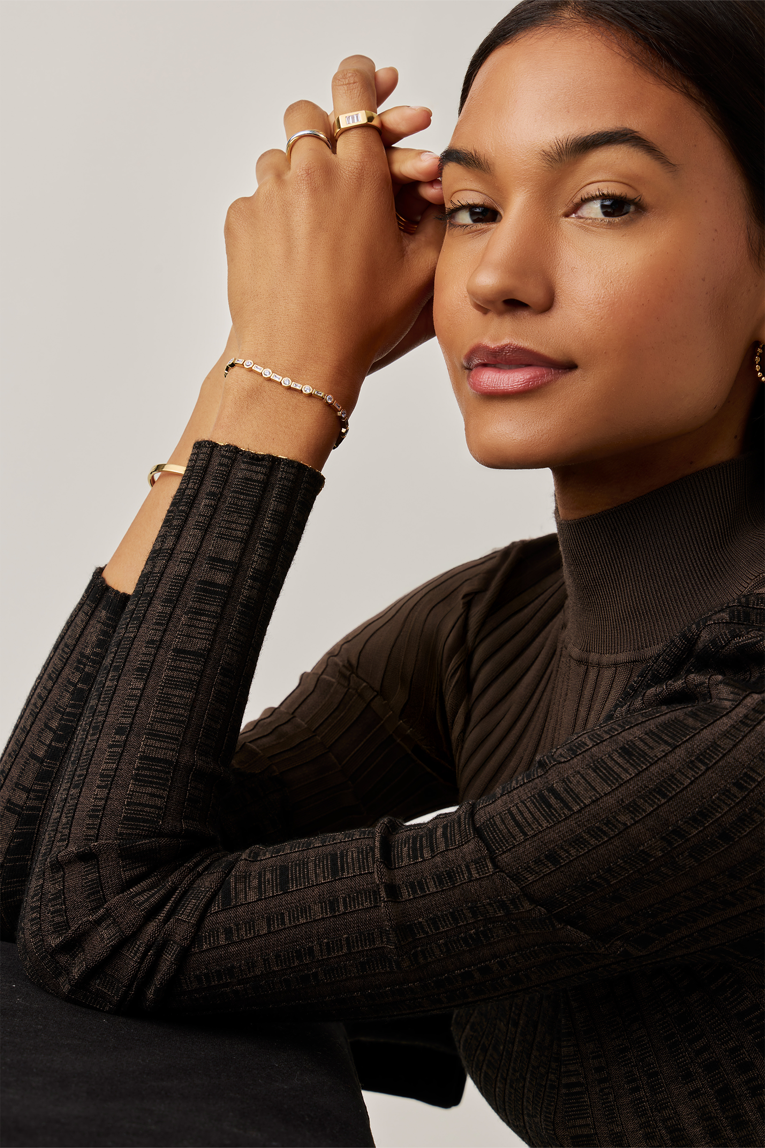 MISSOMA LUCY WILLIAMS TENNIS BRACELET IN GOLD | THE NEW TREND