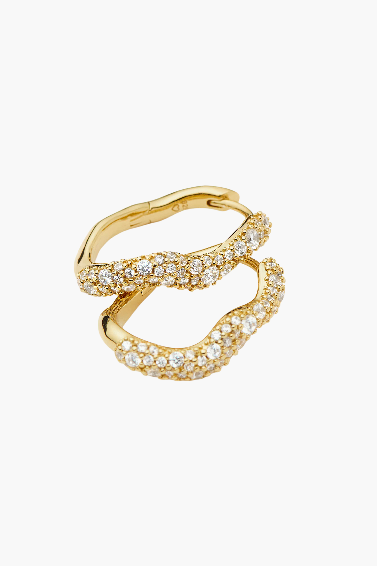 MISSOMA MOLTEN SNOW SMALL HOOP EARRINGS | THE NEW TREND