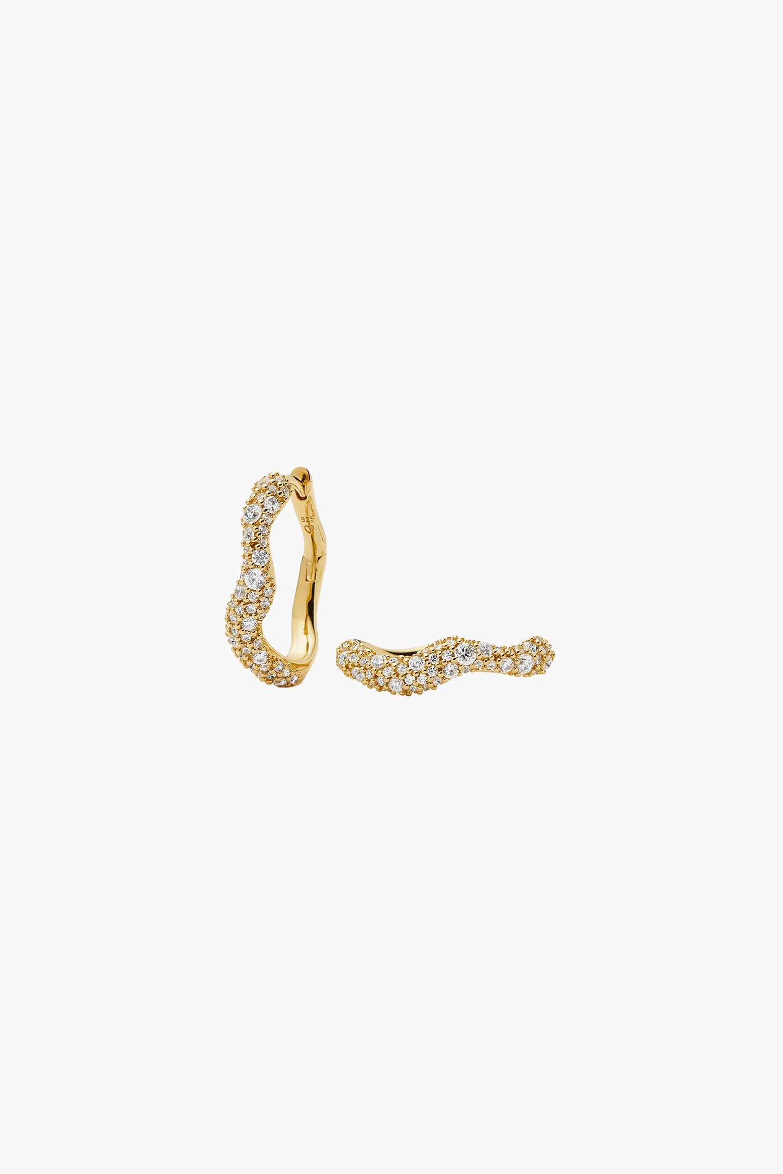 MISSOMA MOLTEN SNOW SMALL HOOP EARRINGS | THE NEW TREND