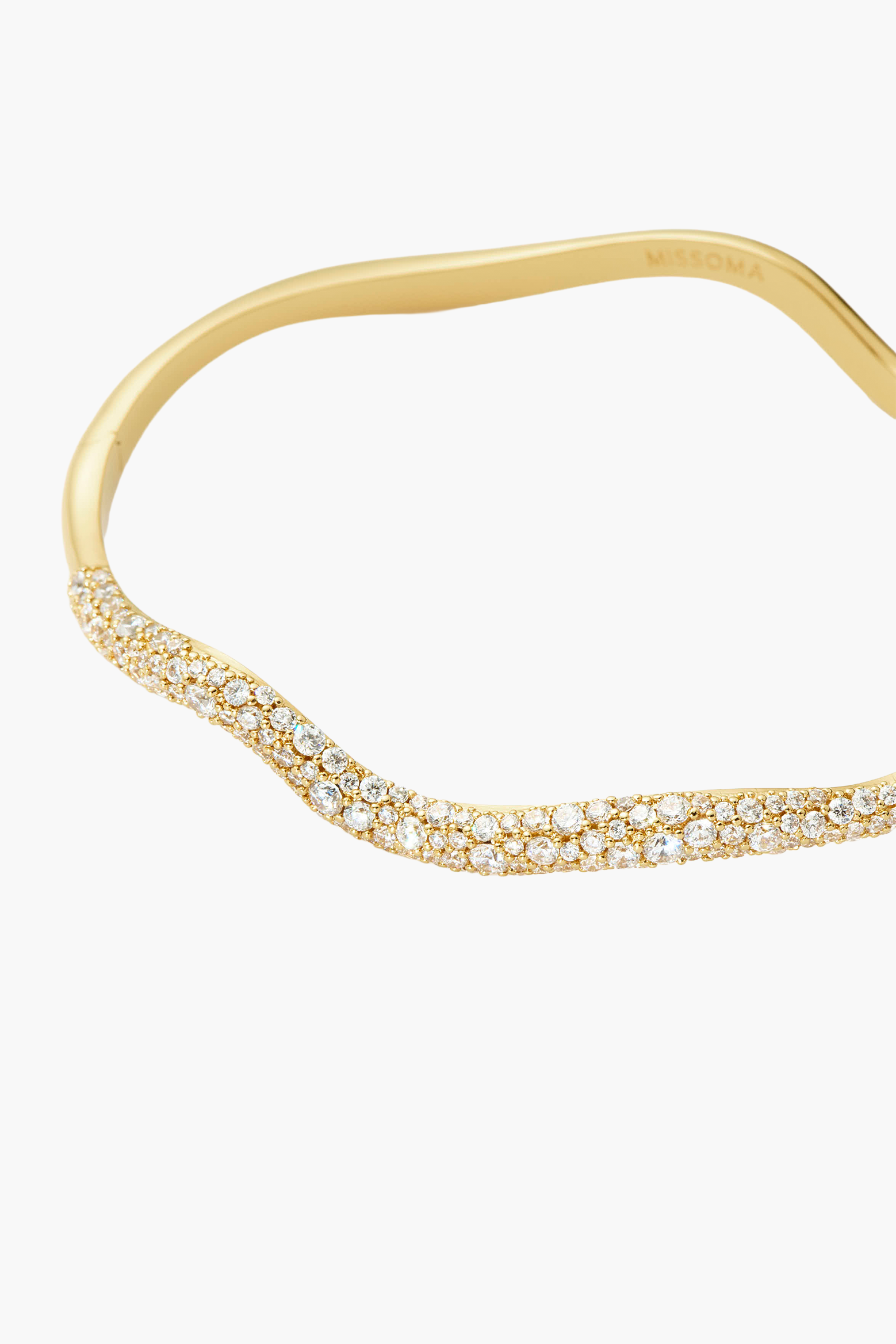 MISSOMA MOLTEN SNOW RIPPLE HINGED BANGLE | THE NEW TREND