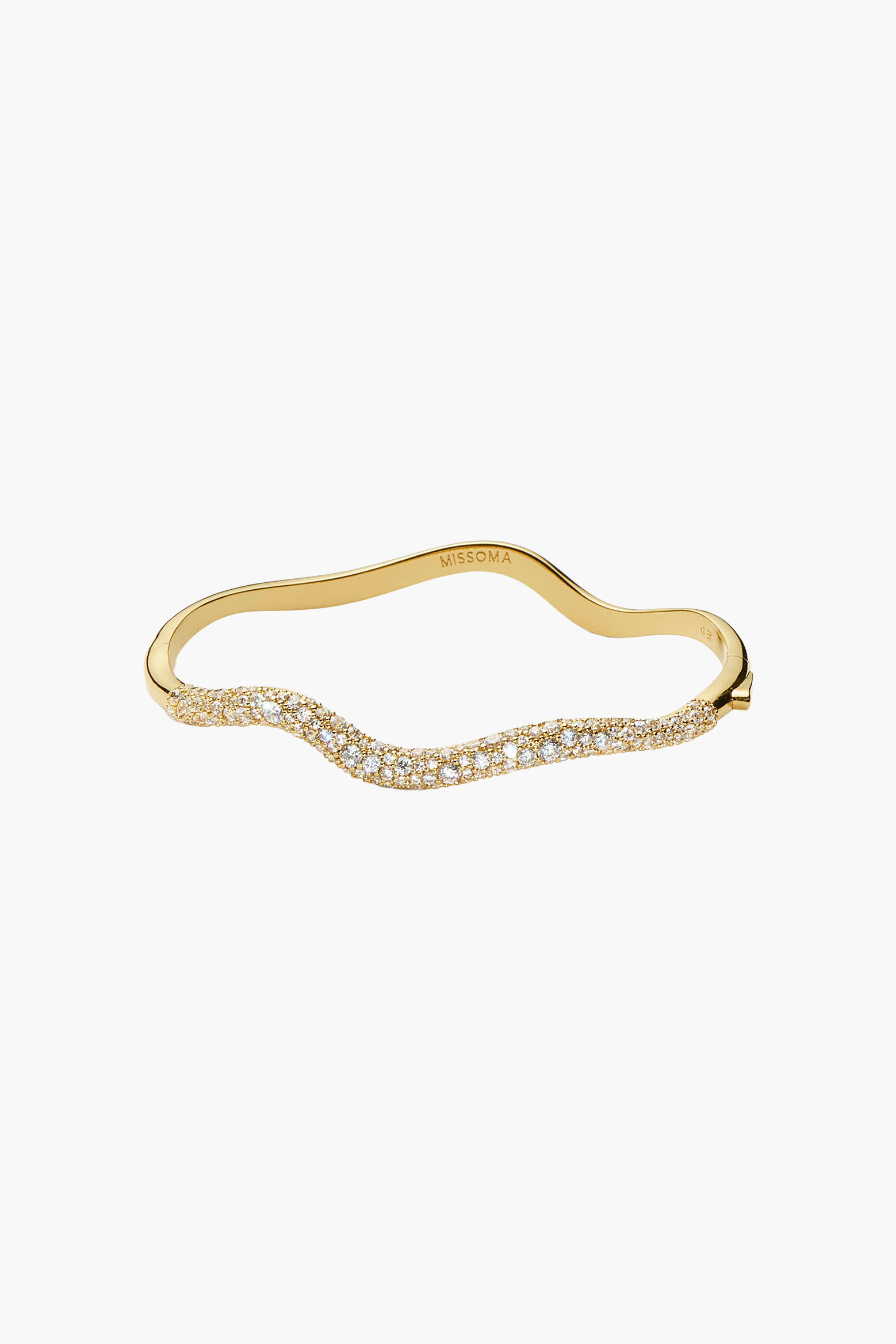 MISSOMA MOLTEN SNOW RIPPLE HINGED BANGLE | THE NEW TREND